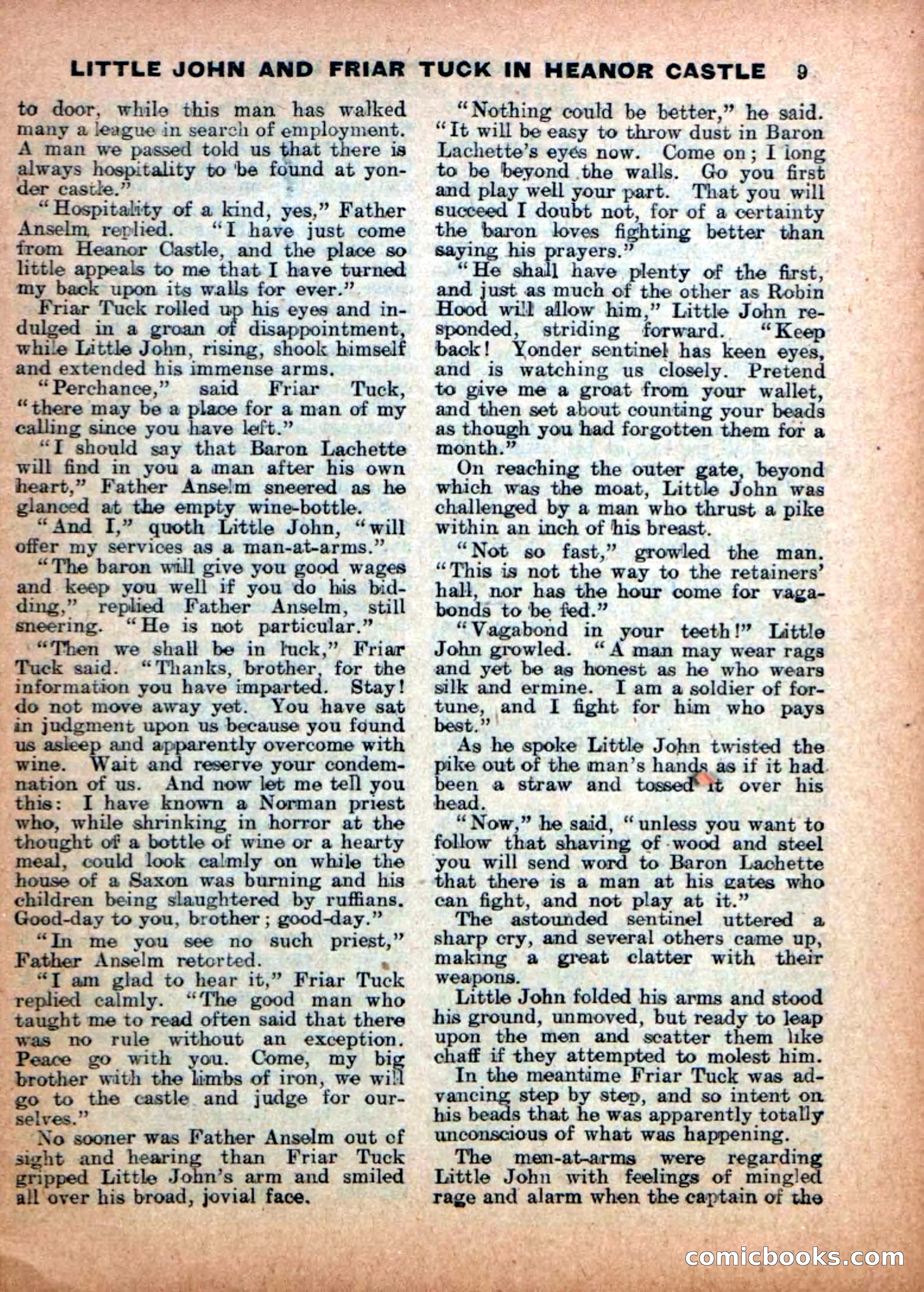 Aldine Robin Hood Library No. 4: Little John to the Rescue — page 11 of 34