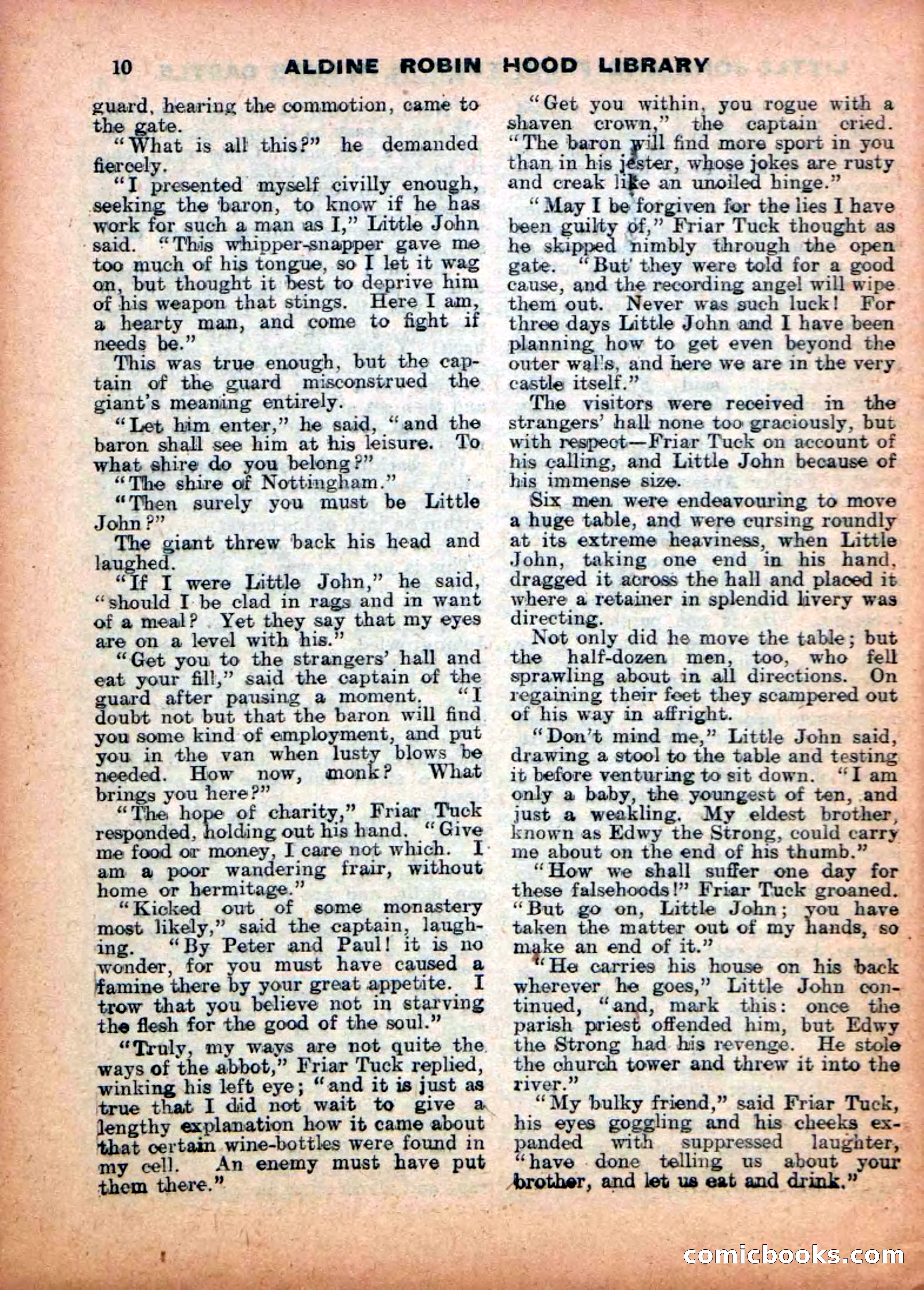Aldine Robin Hood Library No. 4: Little John to the Rescue — page 12 of 34