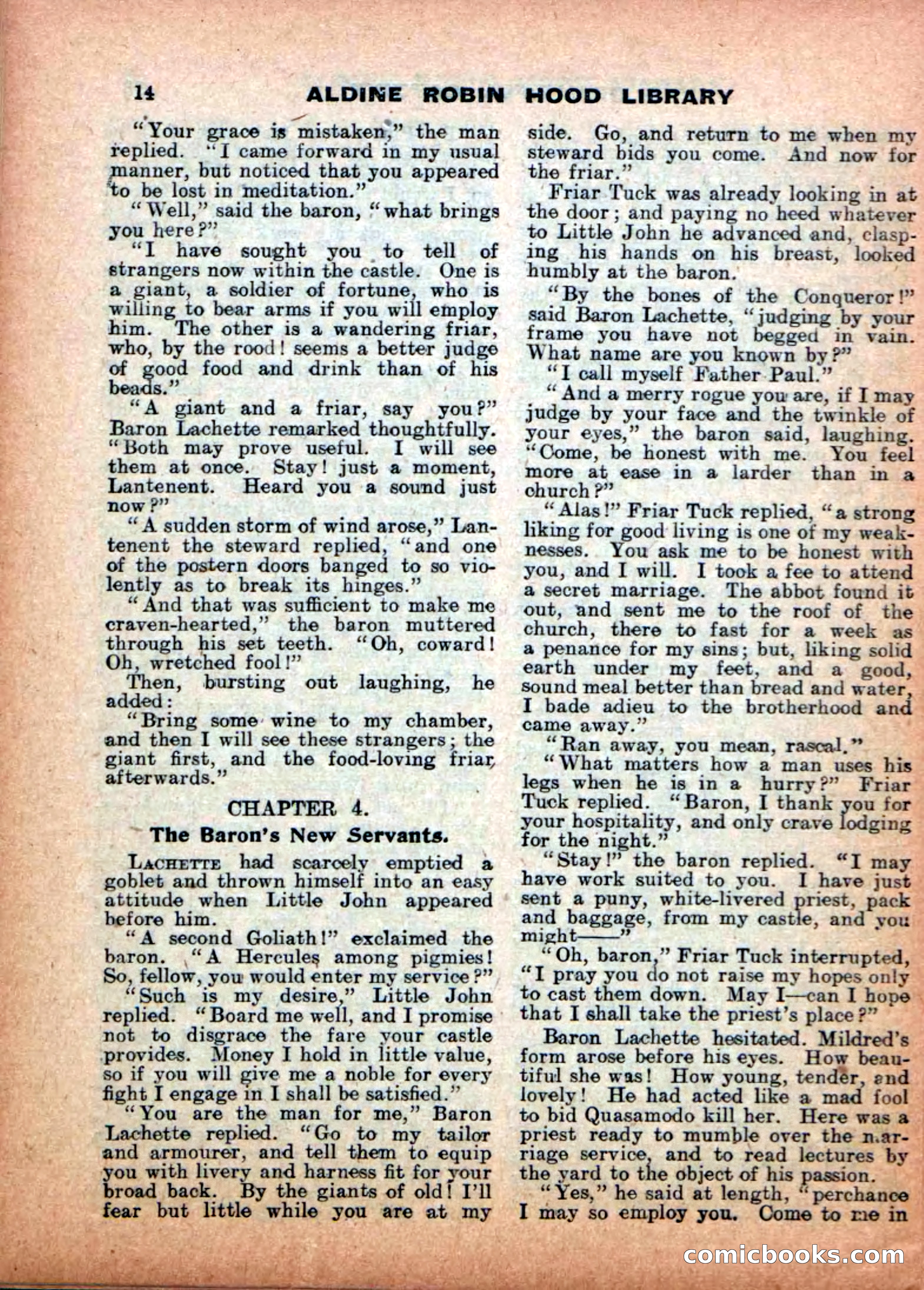 Aldine Robin Hood Library No. 4: Little John to the Rescue — page 14 of 34