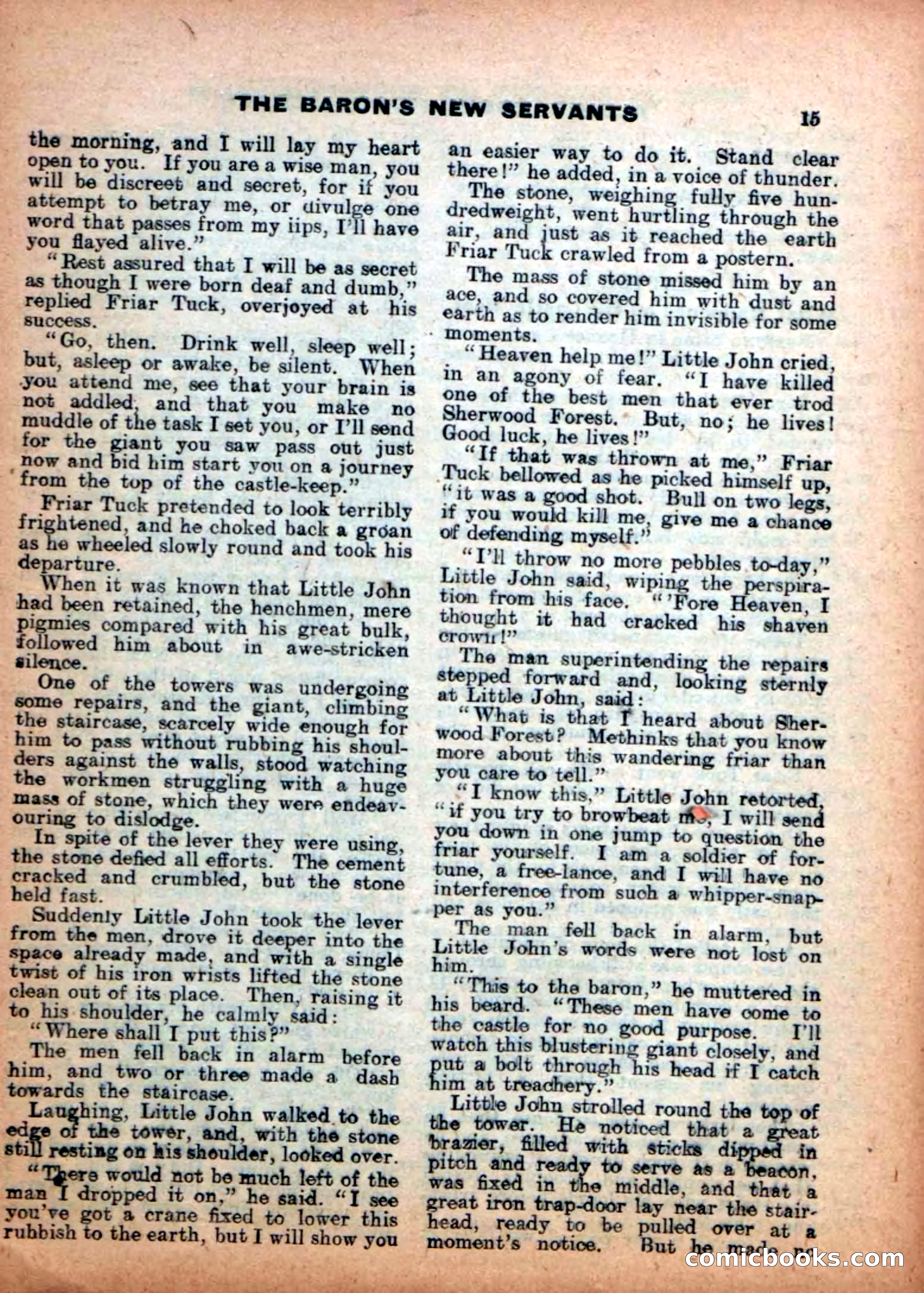 Aldine Robin Hood Library No. 4: Little John to the Rescue — page 15 of 34
