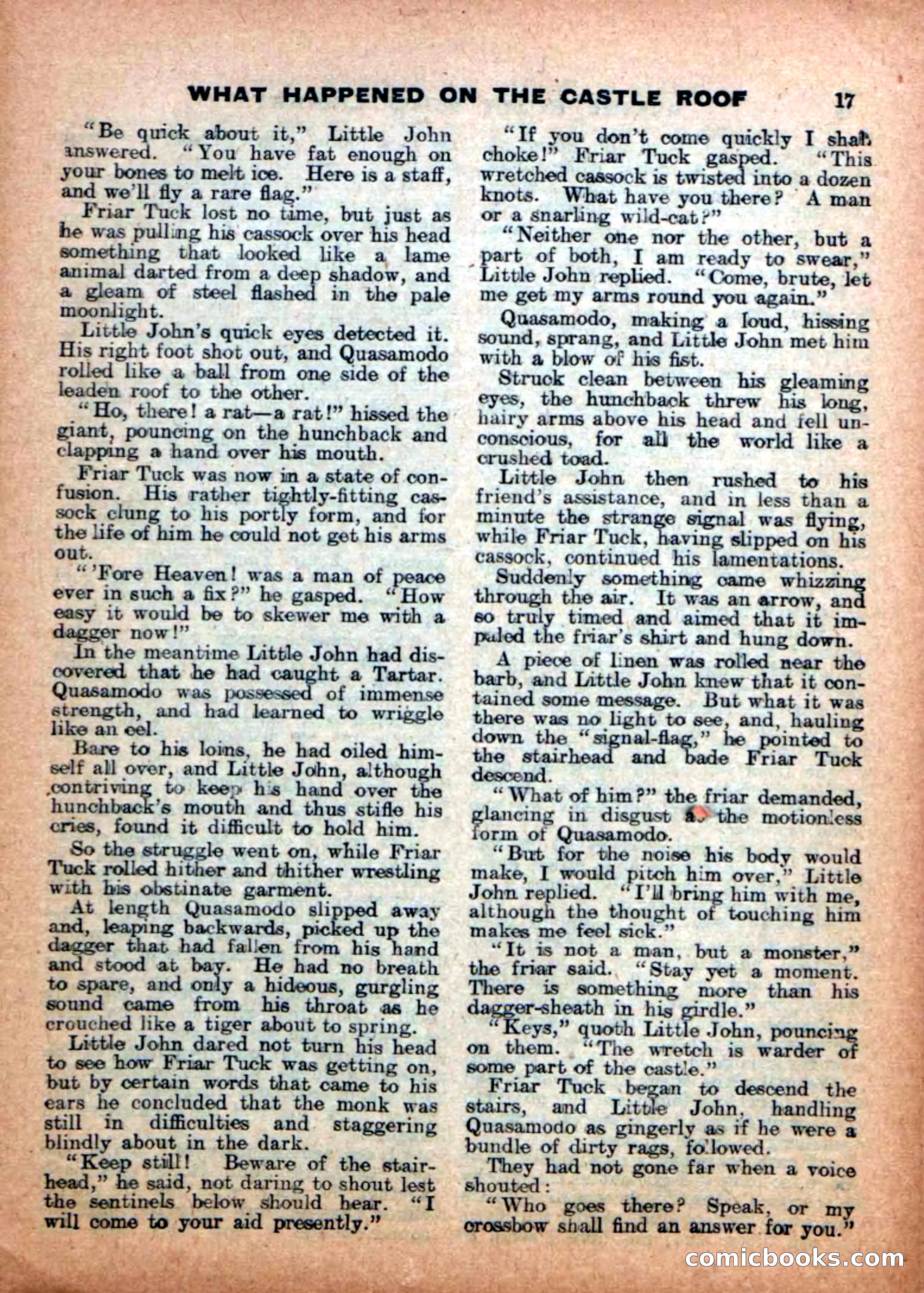 Aldine Robin Hood Library No. 4: Little John to the Rescue — page 17 of 34