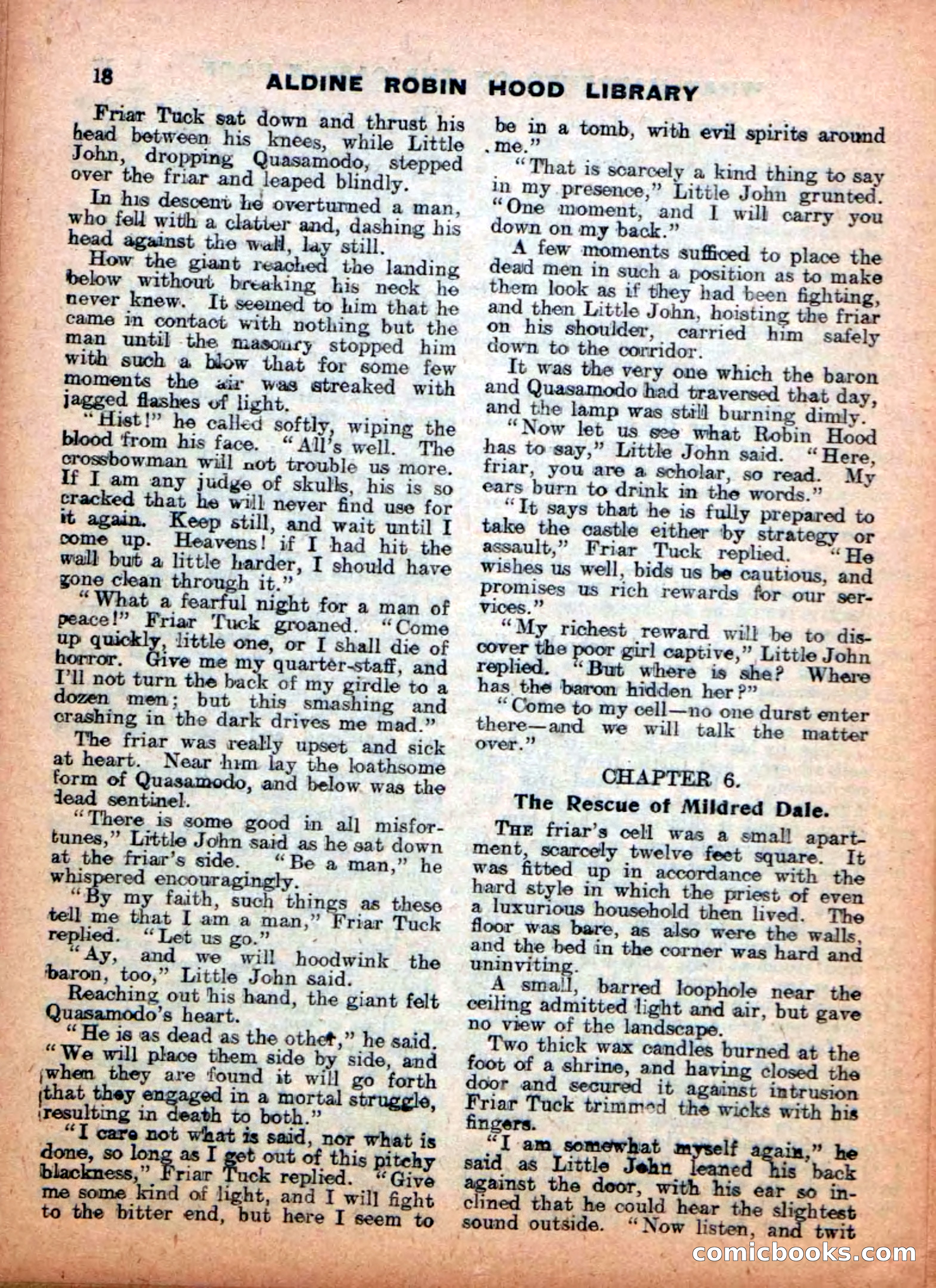 Aldine Robin Hood Library No. 4: Little John to the Rescue — page 18 of 34