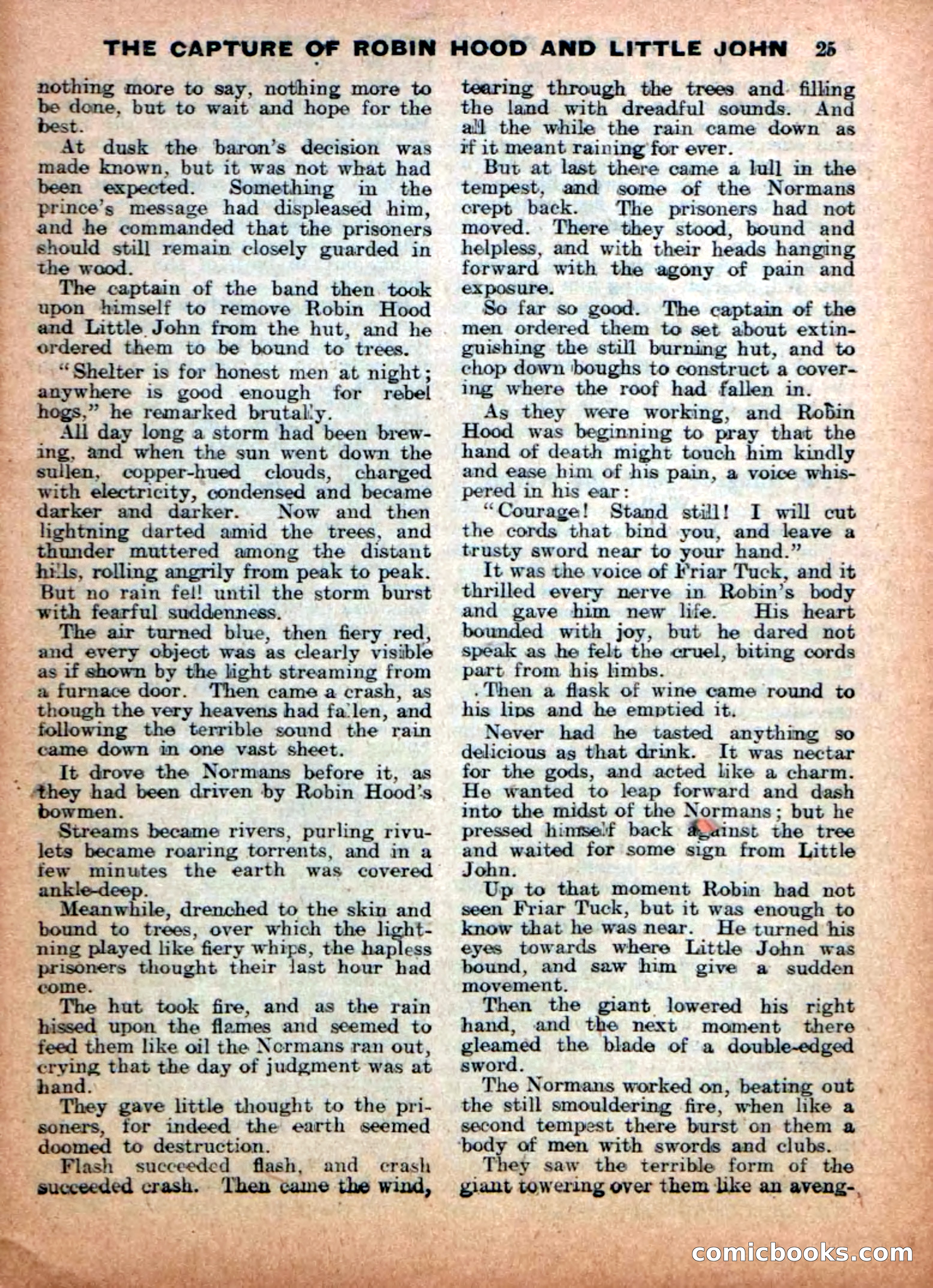 Aldine Robin Hood Library No. 4: Little John to the Rescue — page 25 of 34