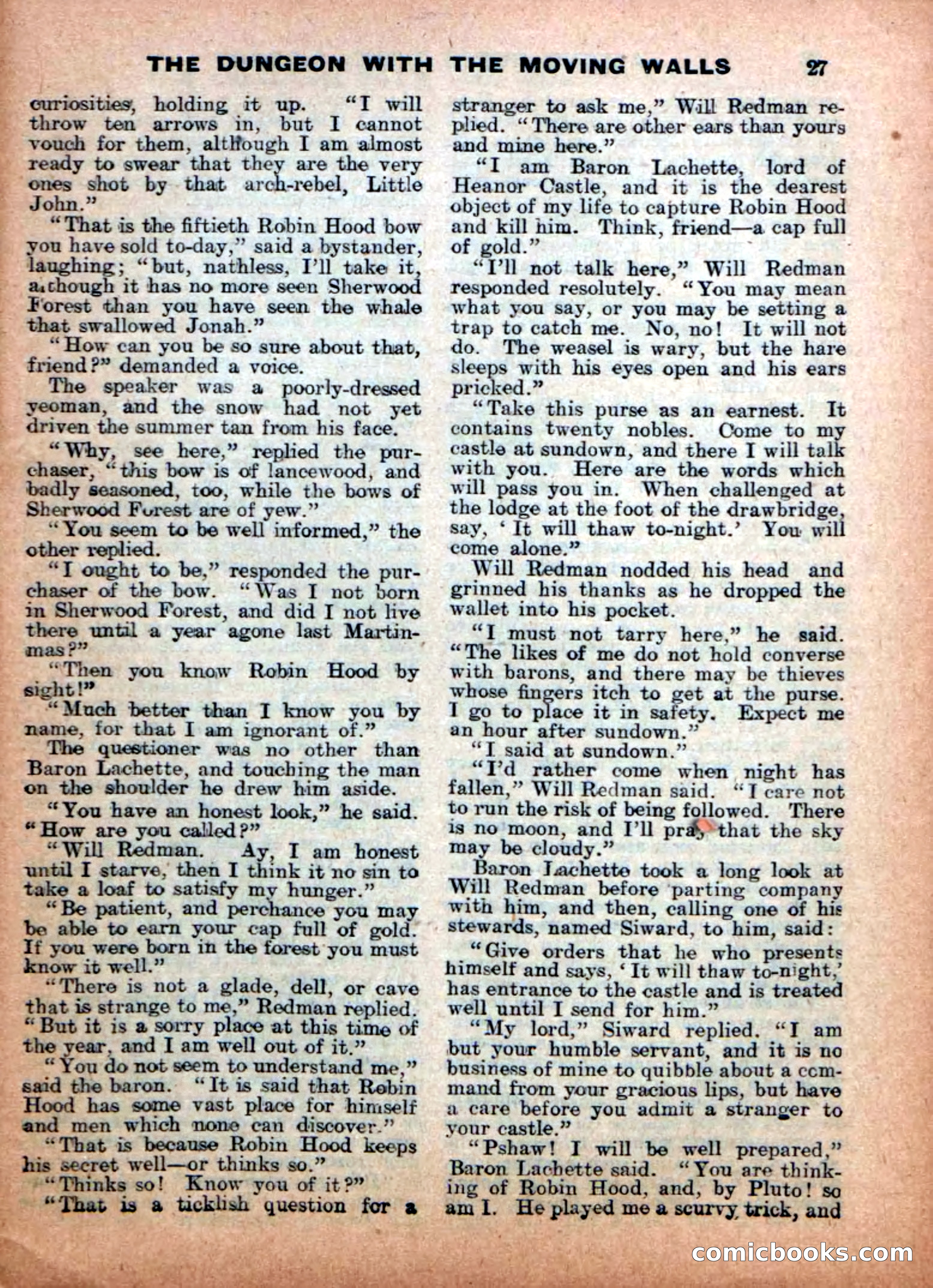 Aldine Robin Hood Library No. 4: Little John to the Rescue — page 27 of 34