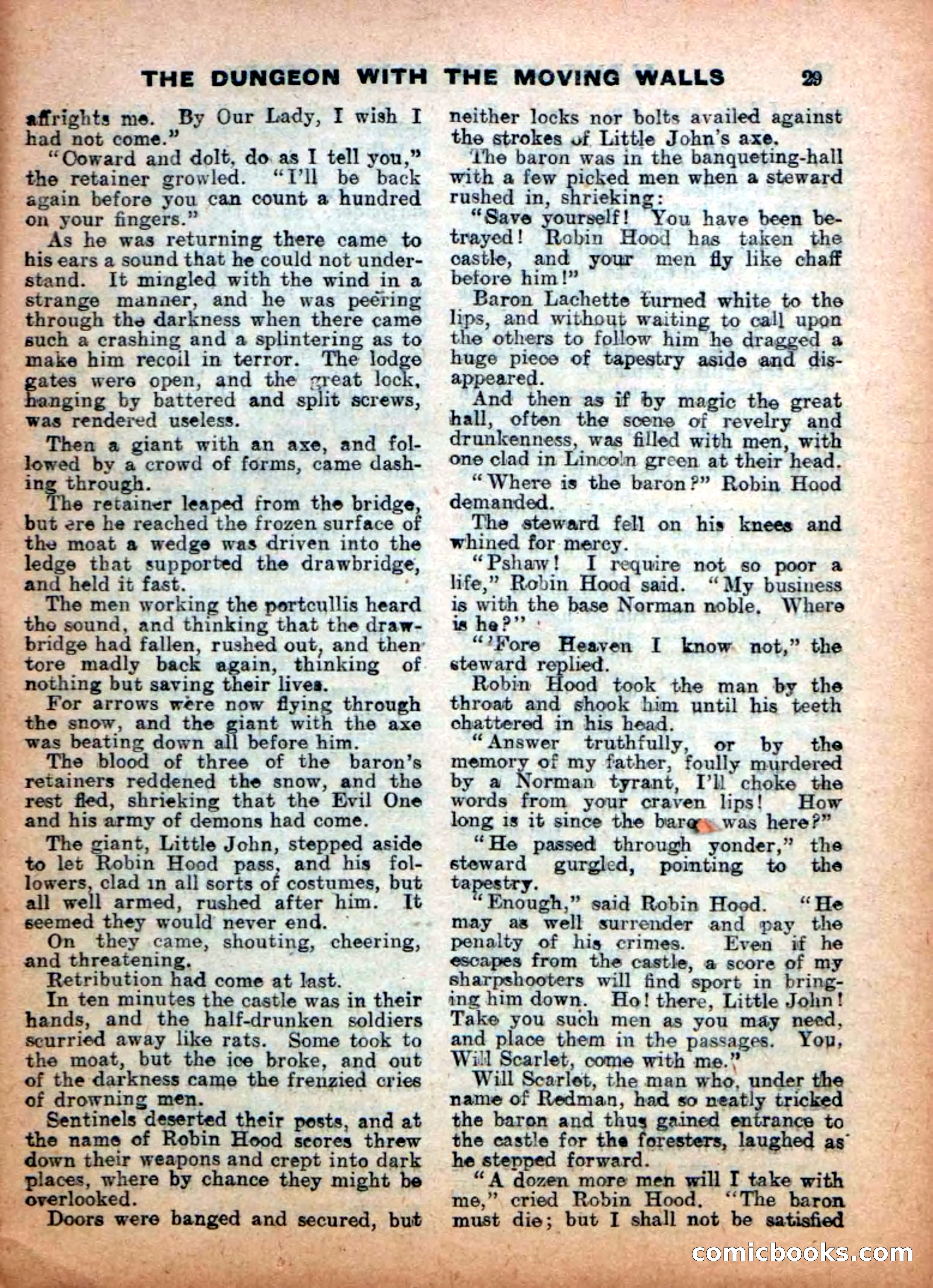Aldine Robin Hood Library No. 4: Little John to the Rescue — page 29 of 34