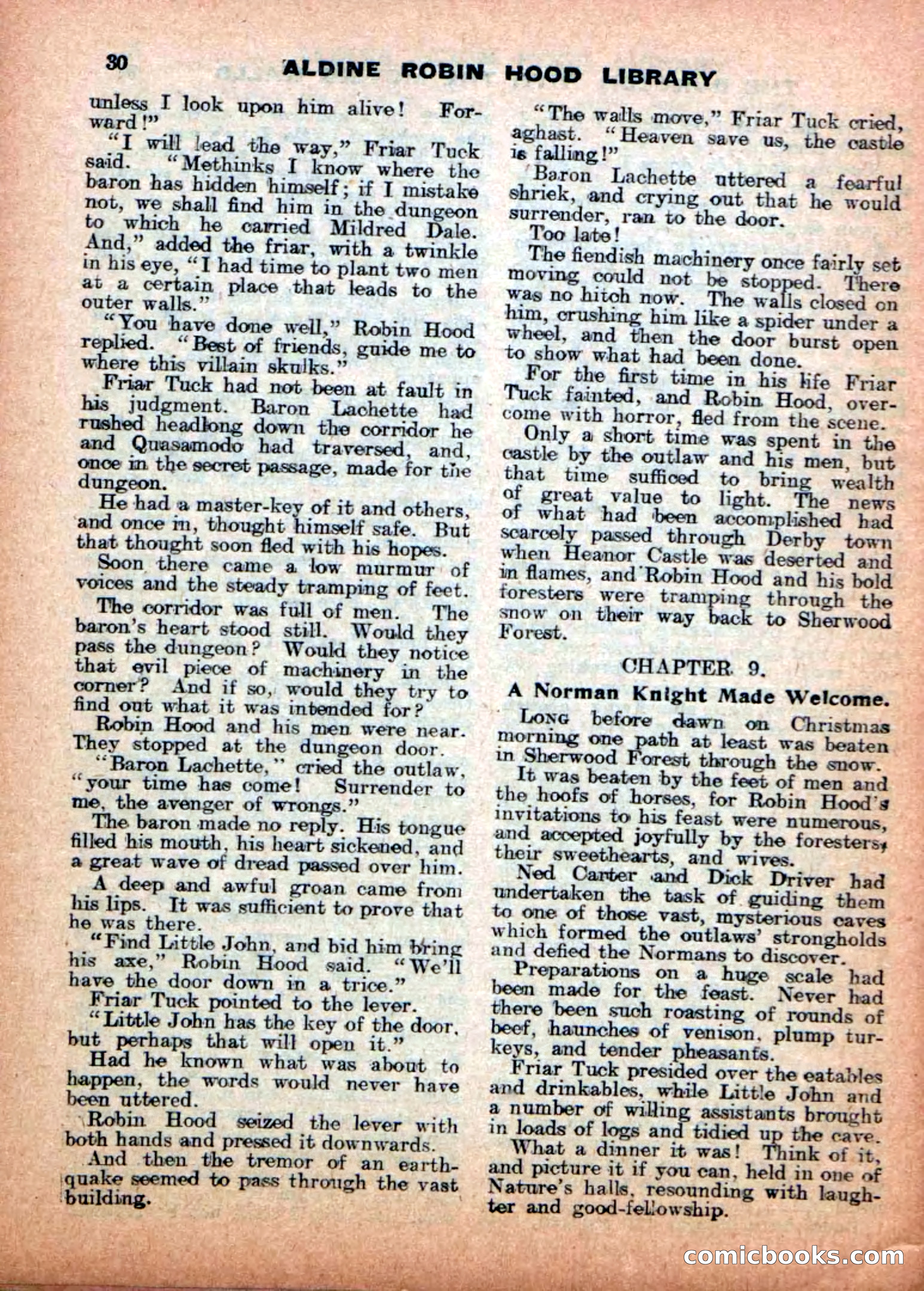 Aldine Robin Hood Library No. 4: Little John to the Rescue — page 30 of 34