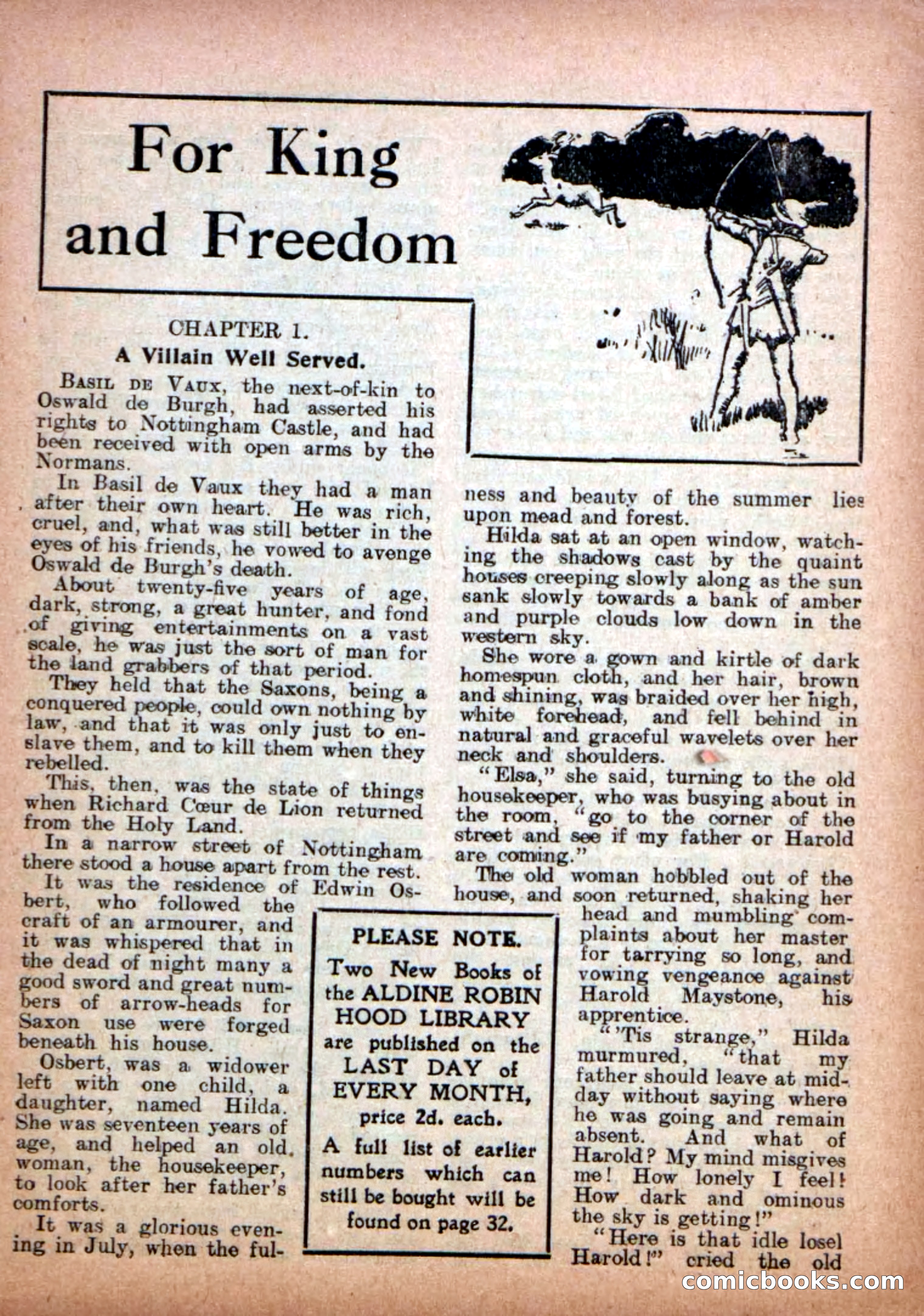 Aldine Robin Hood Library No. 7 — page 3 of 36