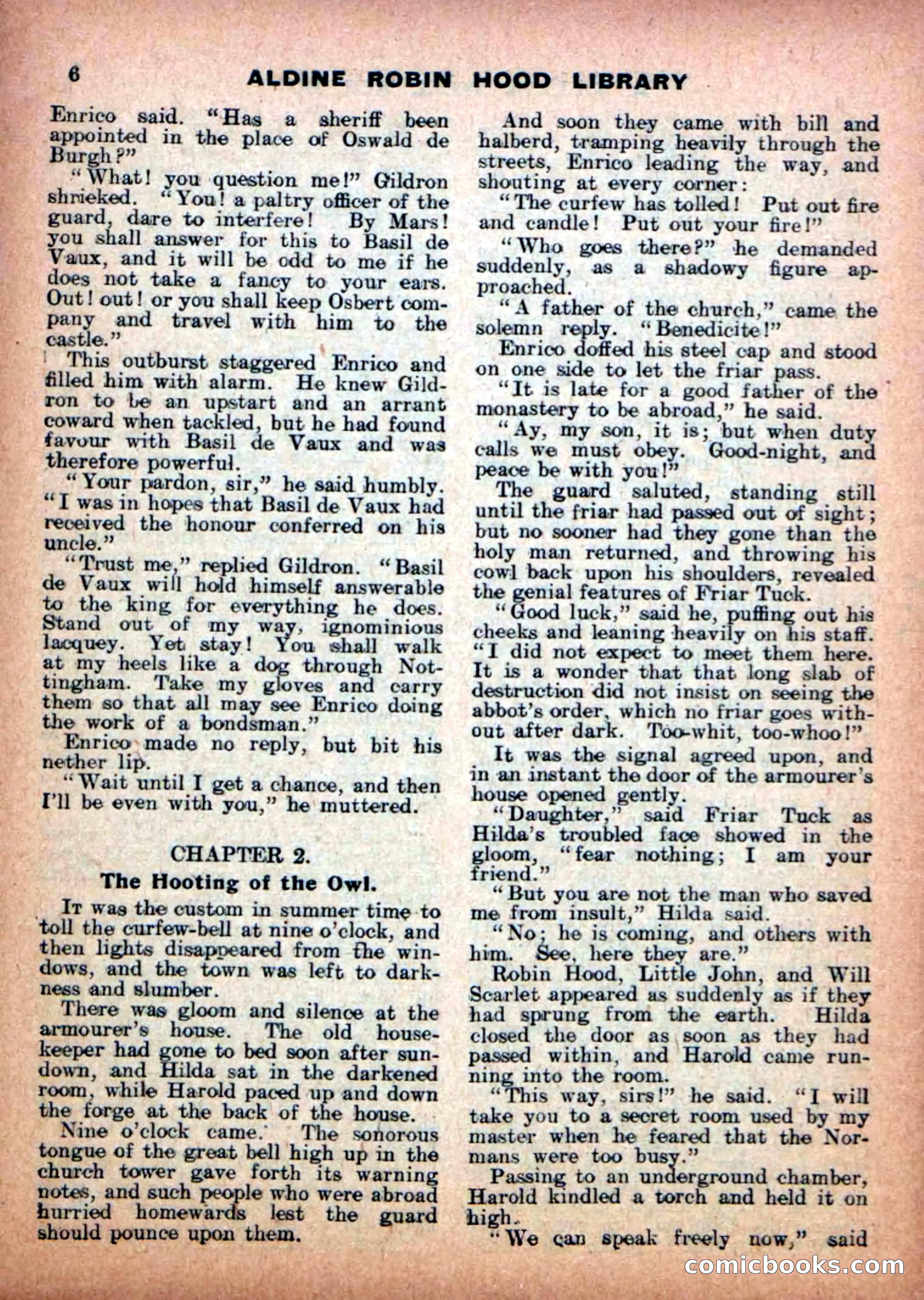 Aldine Robin Hood Library No. 7 — page 8 of 36
