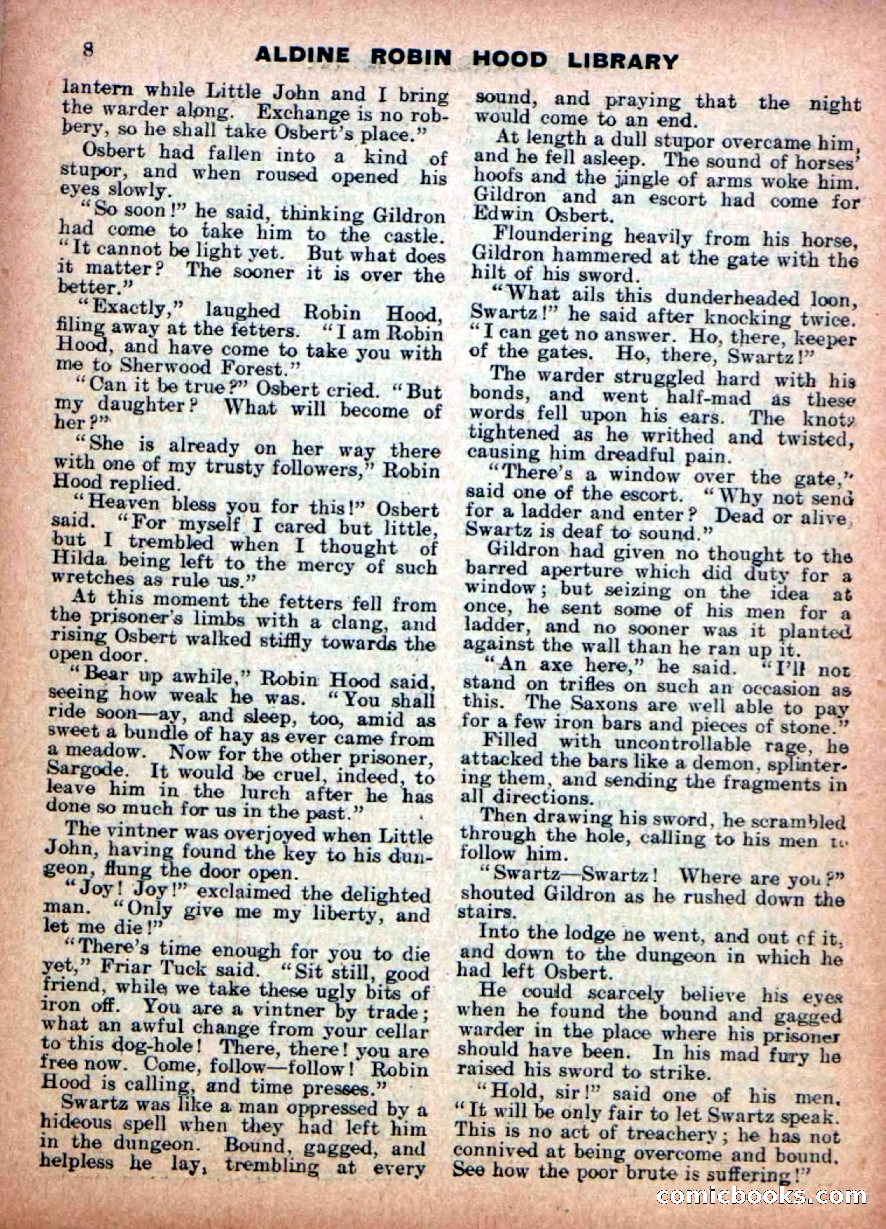 Aldine Robin Hood Library No. 7 — page 10 of 36