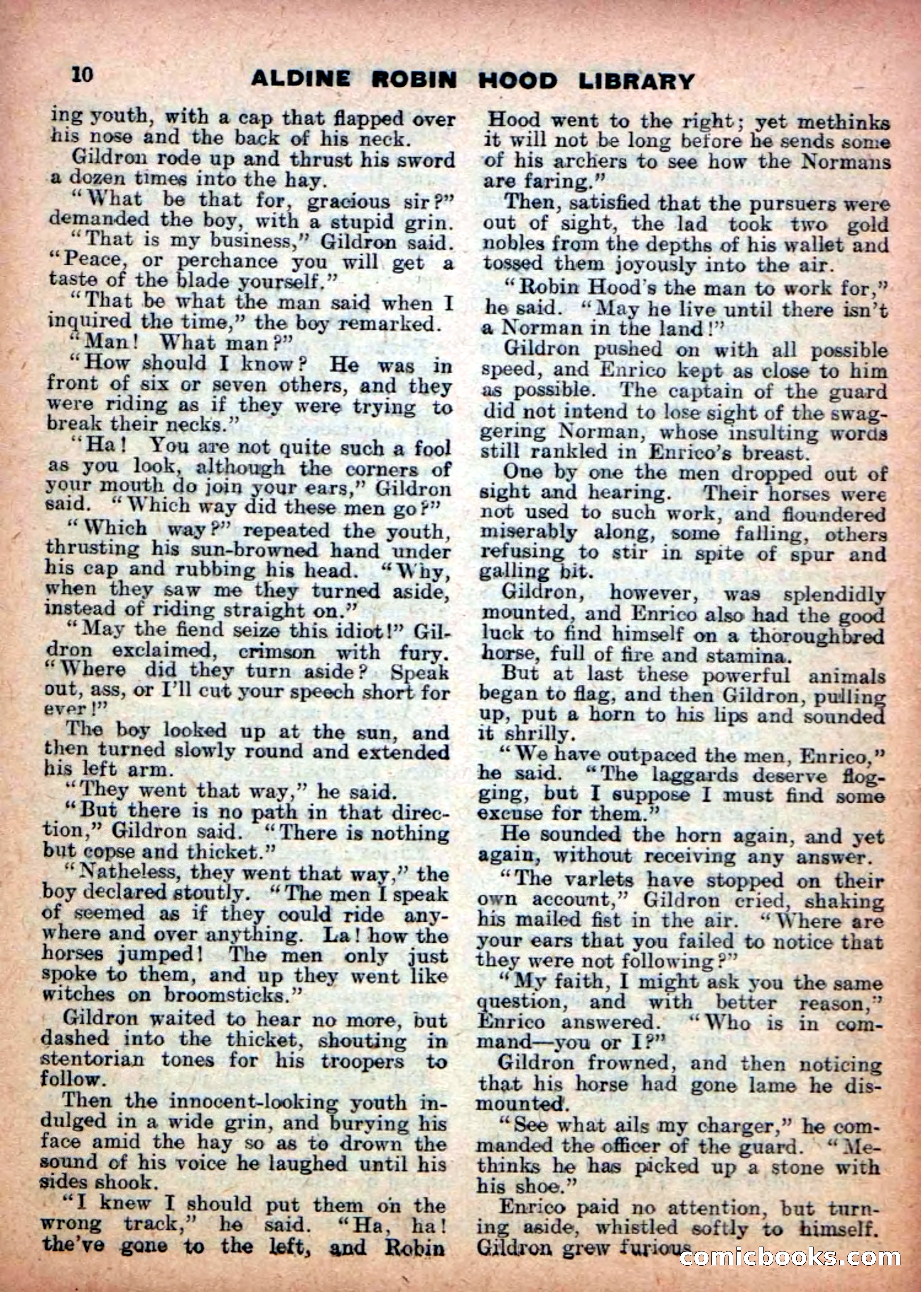 Aldine Robin Hood Library No. 7 — page 12 of 36