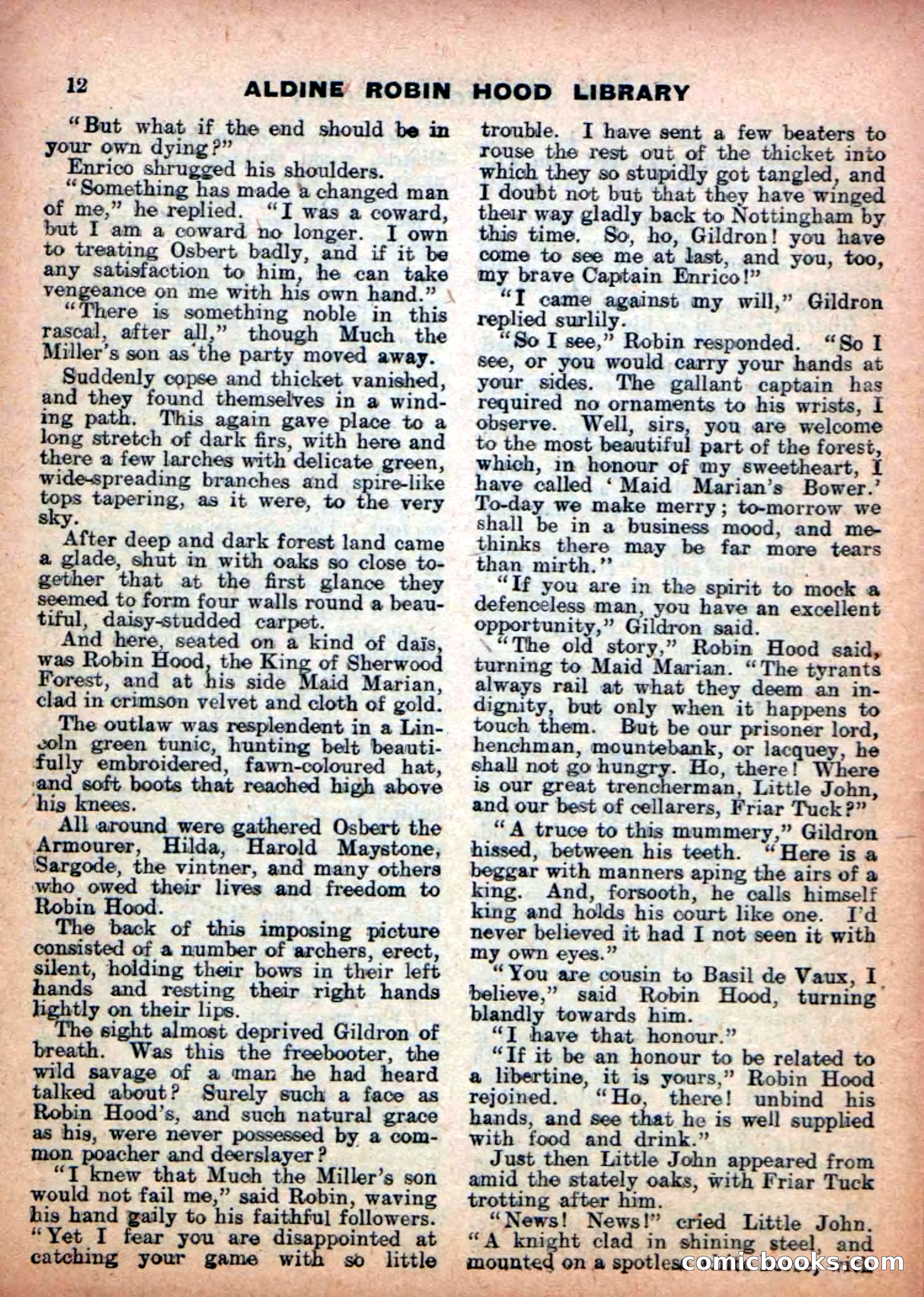 Aldine Robin Hood Library No. 7 — page 14 of 36