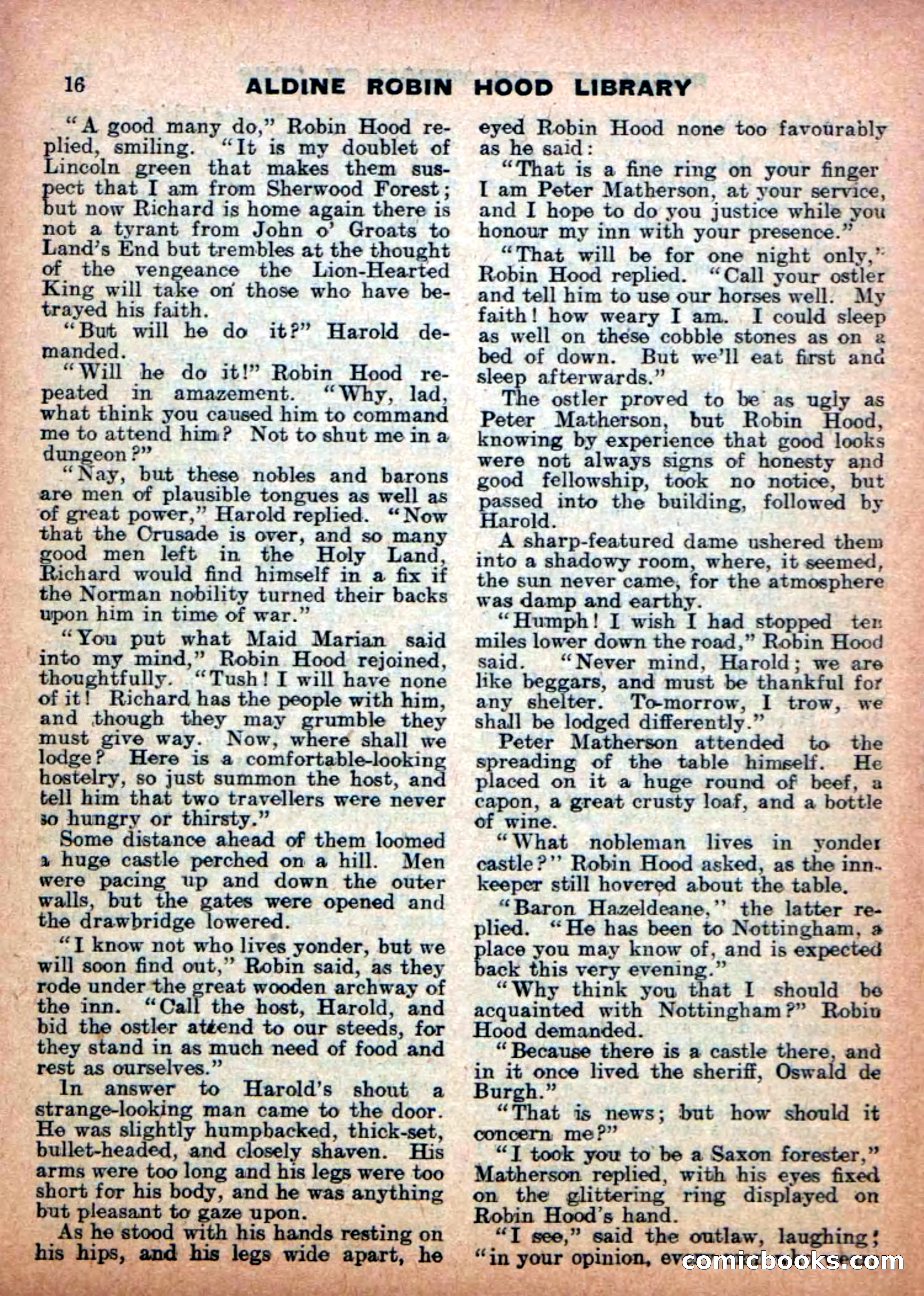 Aldine Robin Hood Library No. 7 — page 18 of 36
