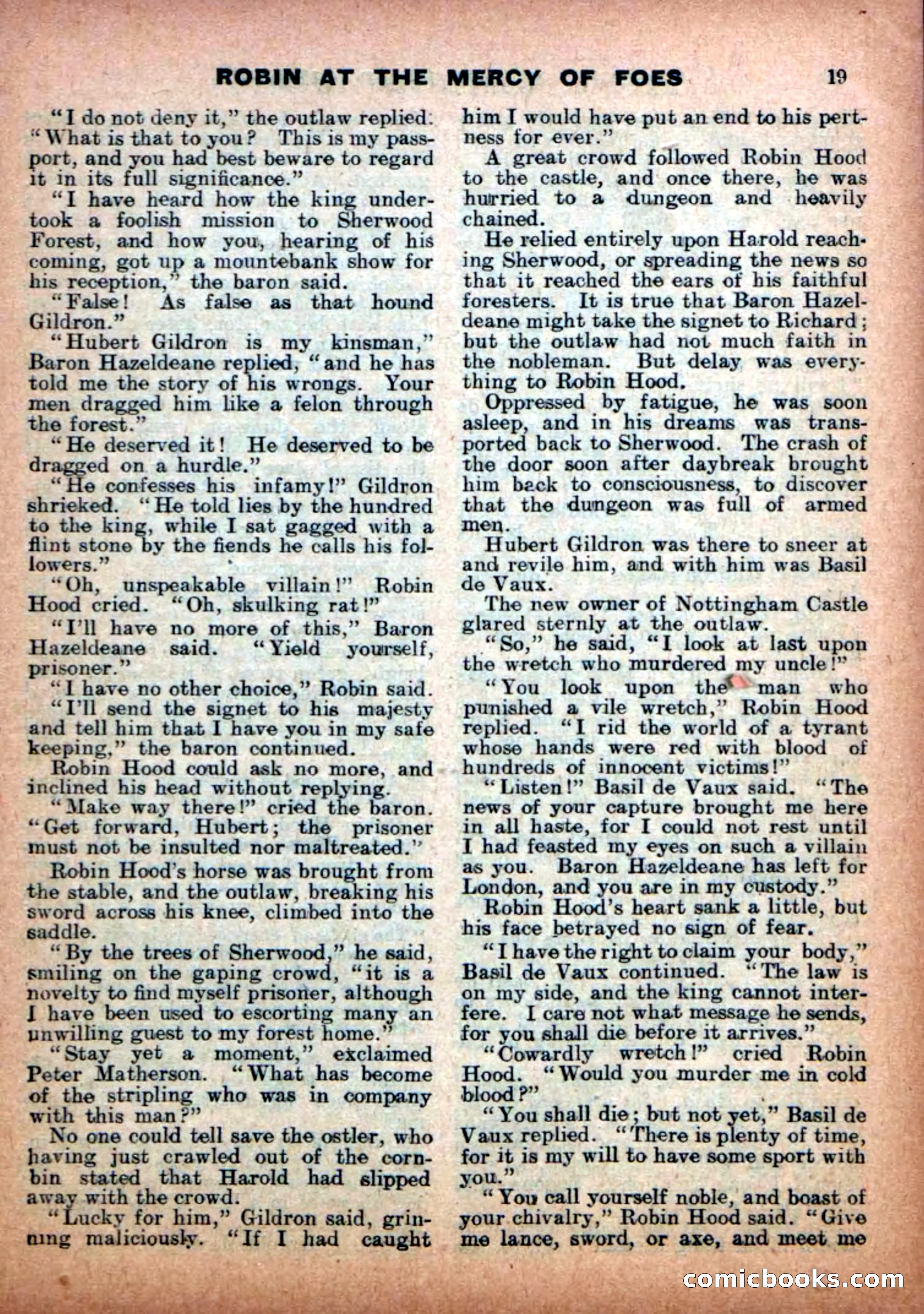 Aldine Robin Hood Library No. 7 — page 21 of 36