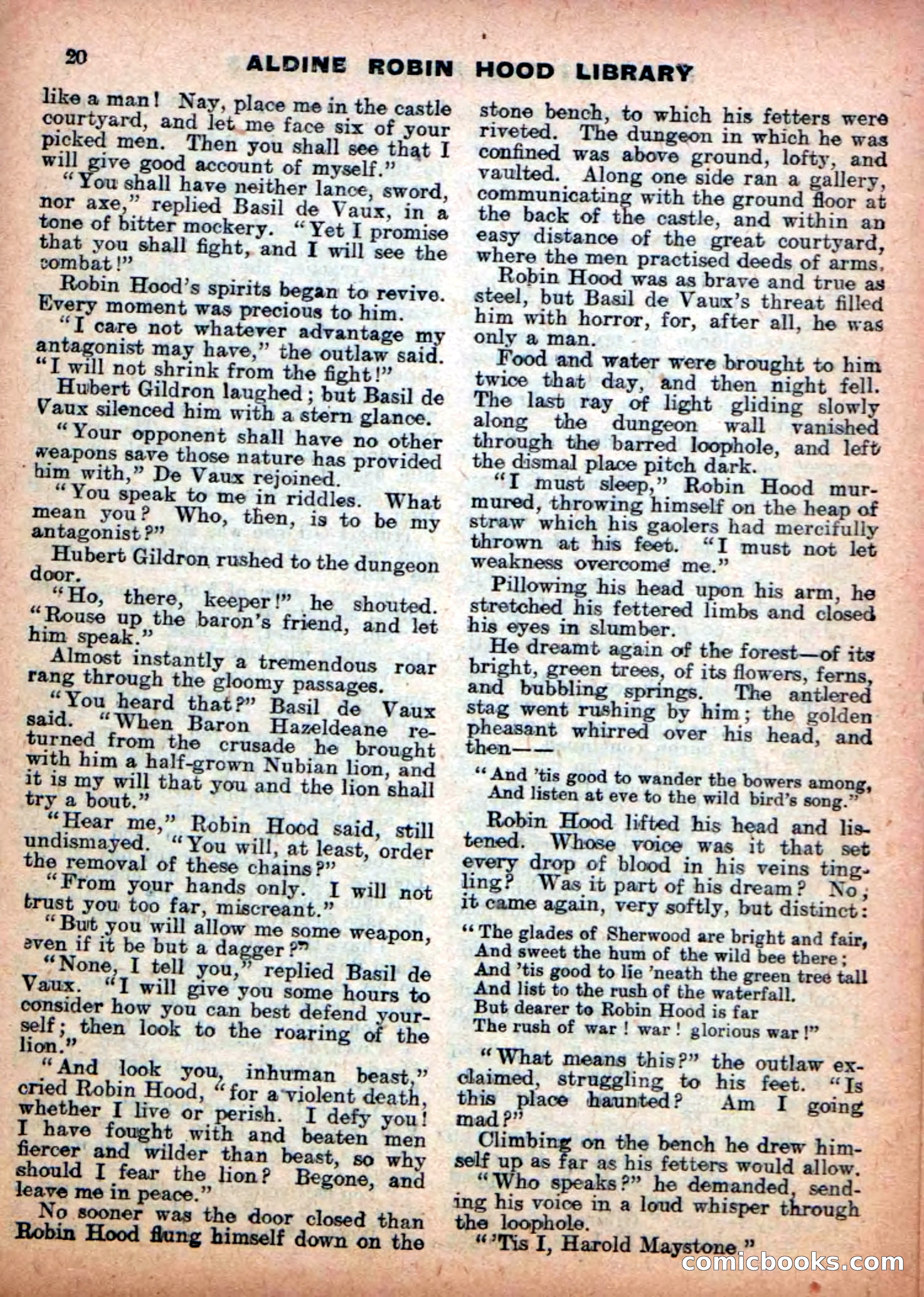 Aldine Robin Hood Library No. 7 — page 22 of 36