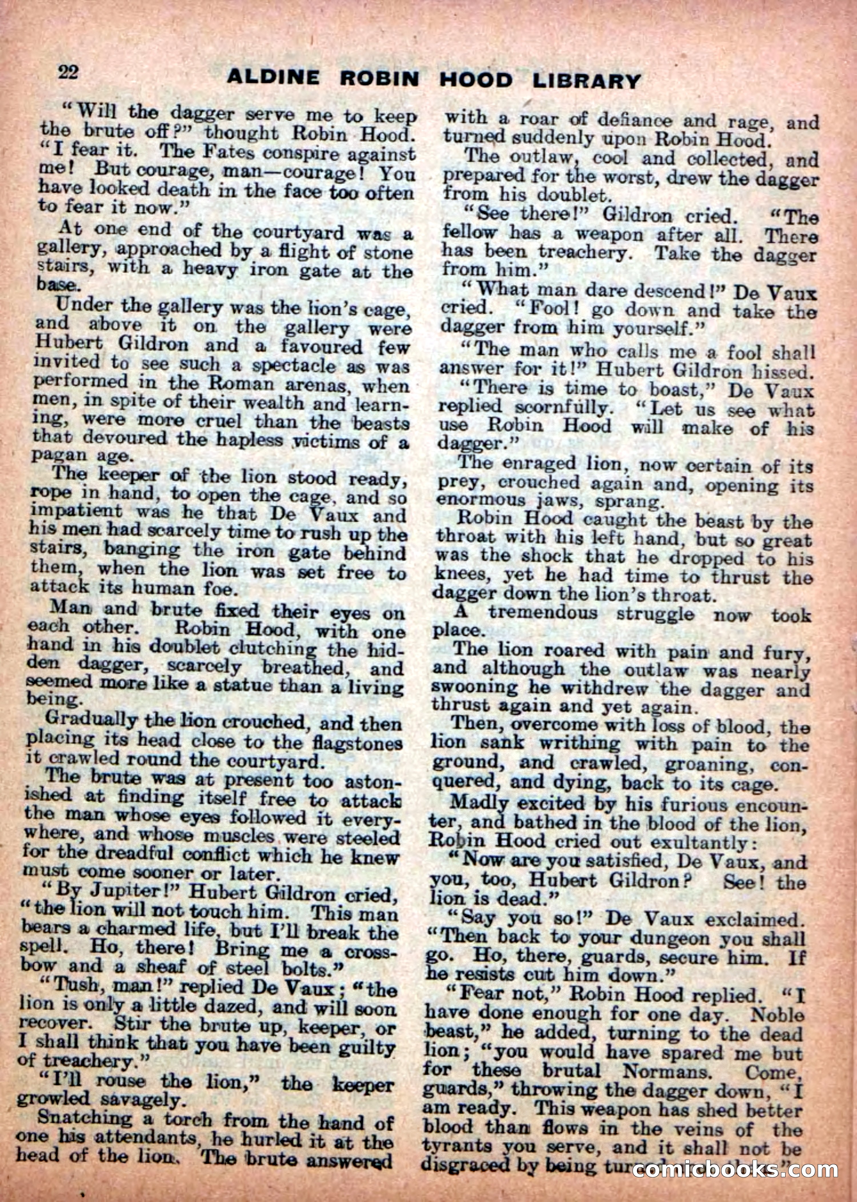 Aldine Robin Hood Library No. 7 — page 24 of 36