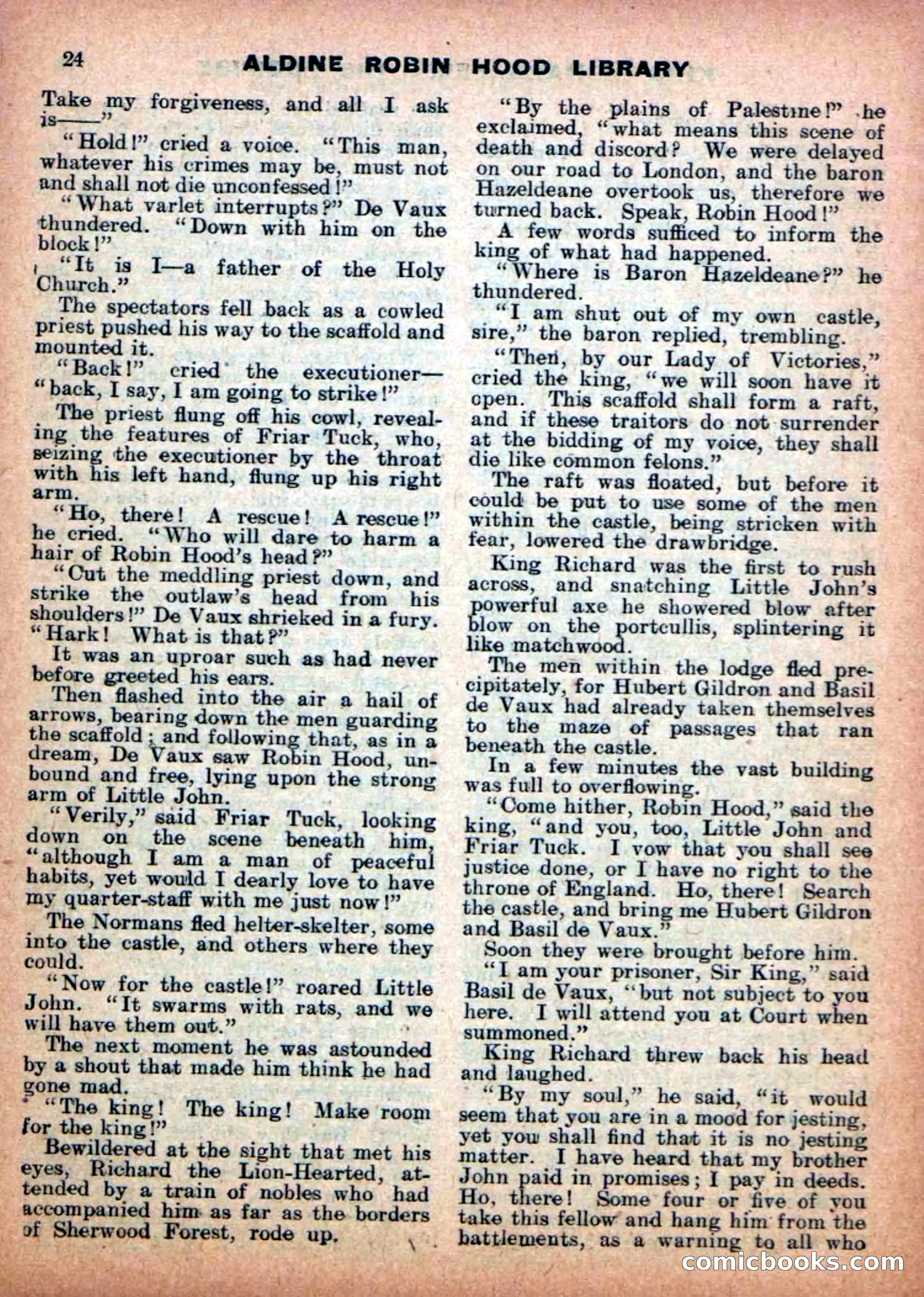 Aldine Robin Hood Library No. 7 — page 26 of 36