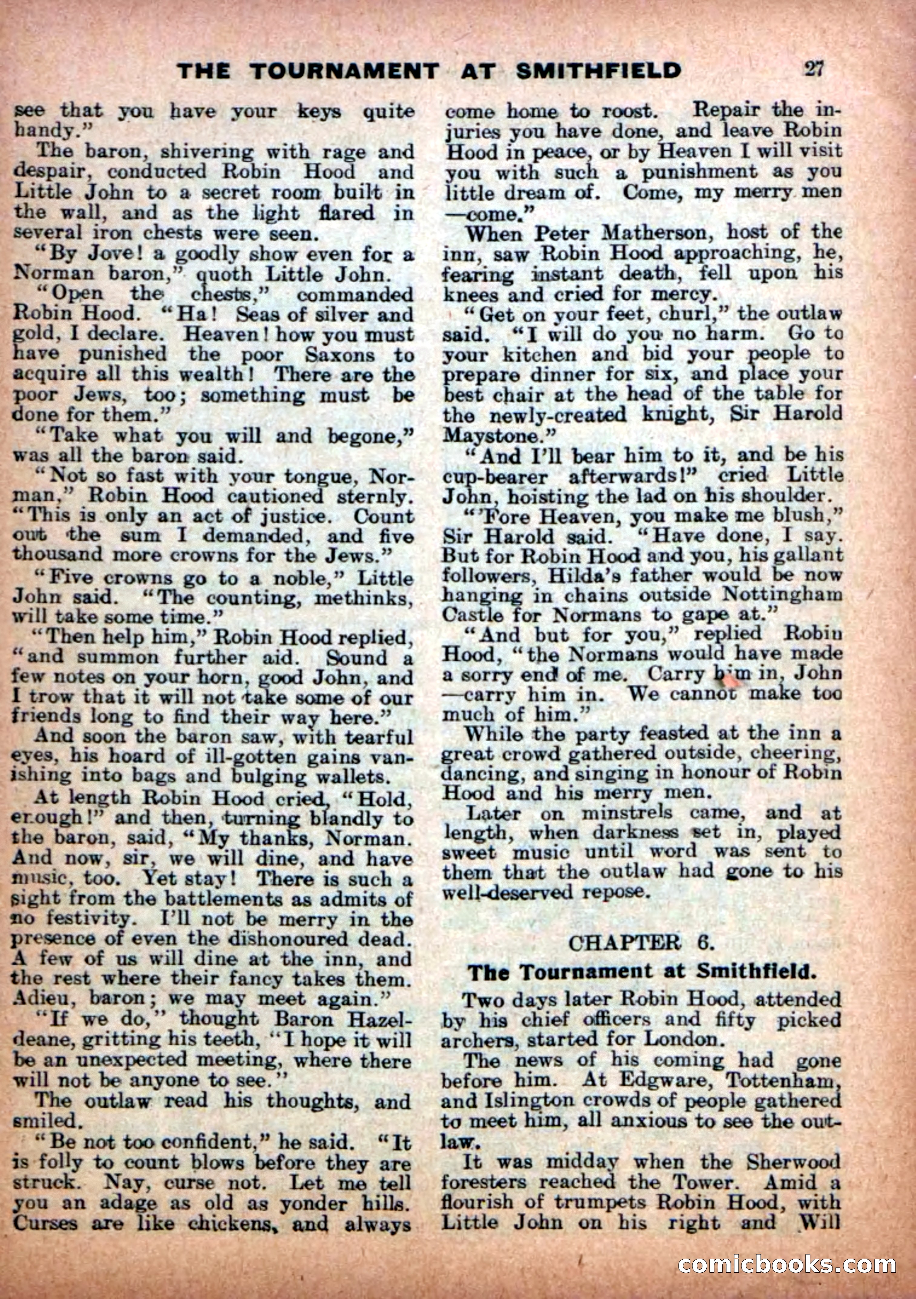 Aldine Robin Hood Library No. 7 — page 29 of 36