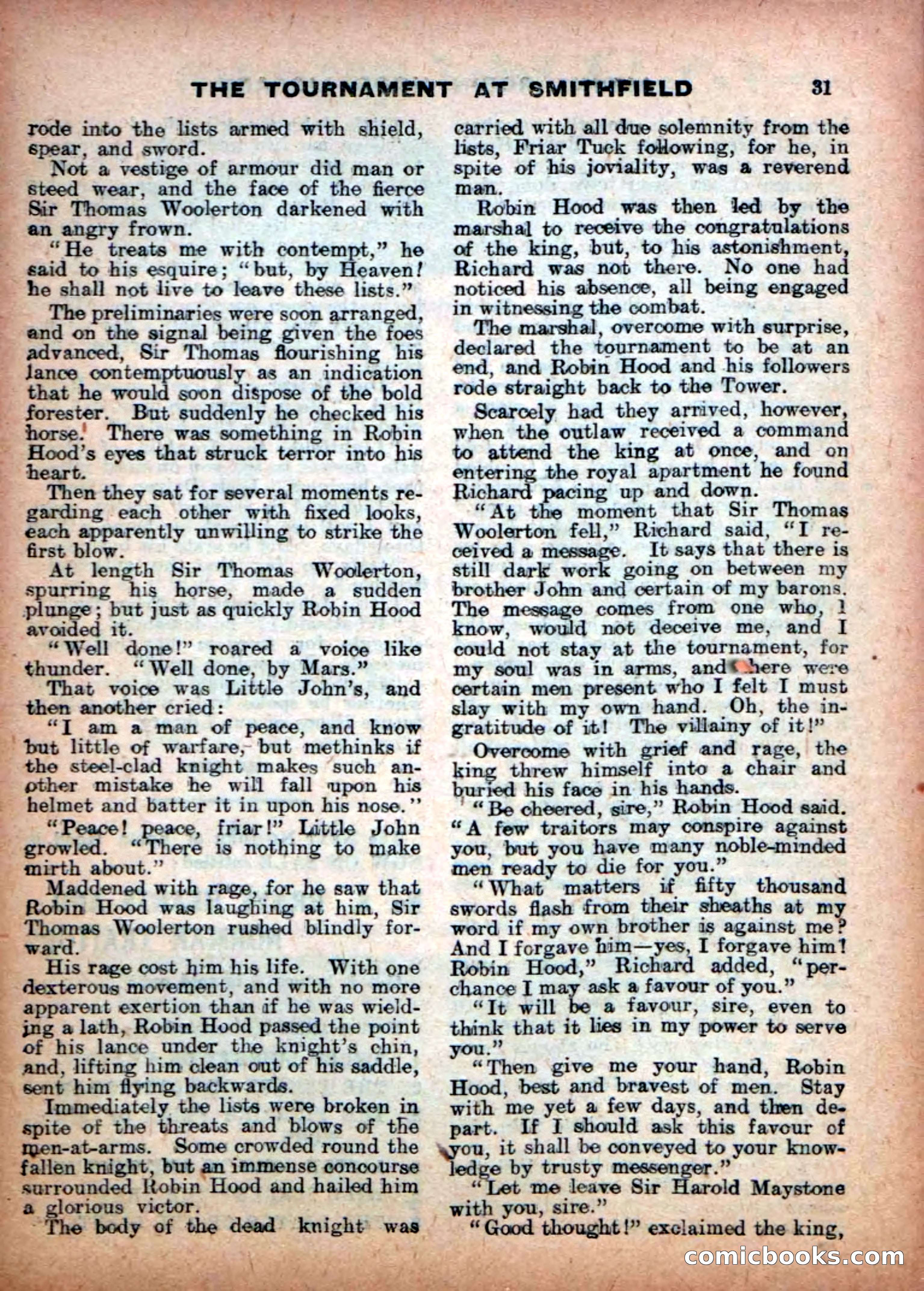 Aldine Robin Hood Library No. 7 — page 33 of 36