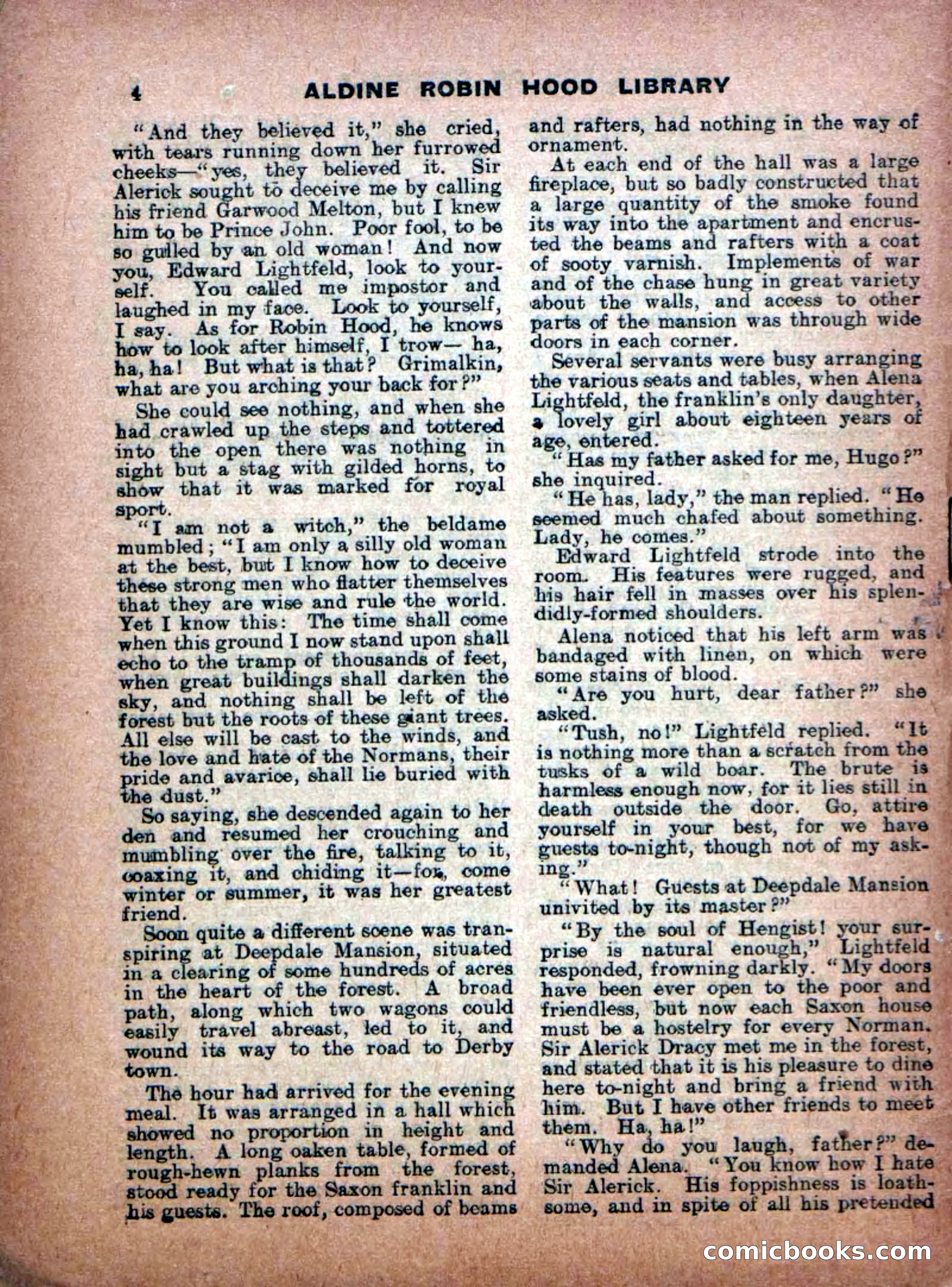 Aldine Robin Hood Library No. 8: Brave Hearts and Norman Traitors — page 6 of 36