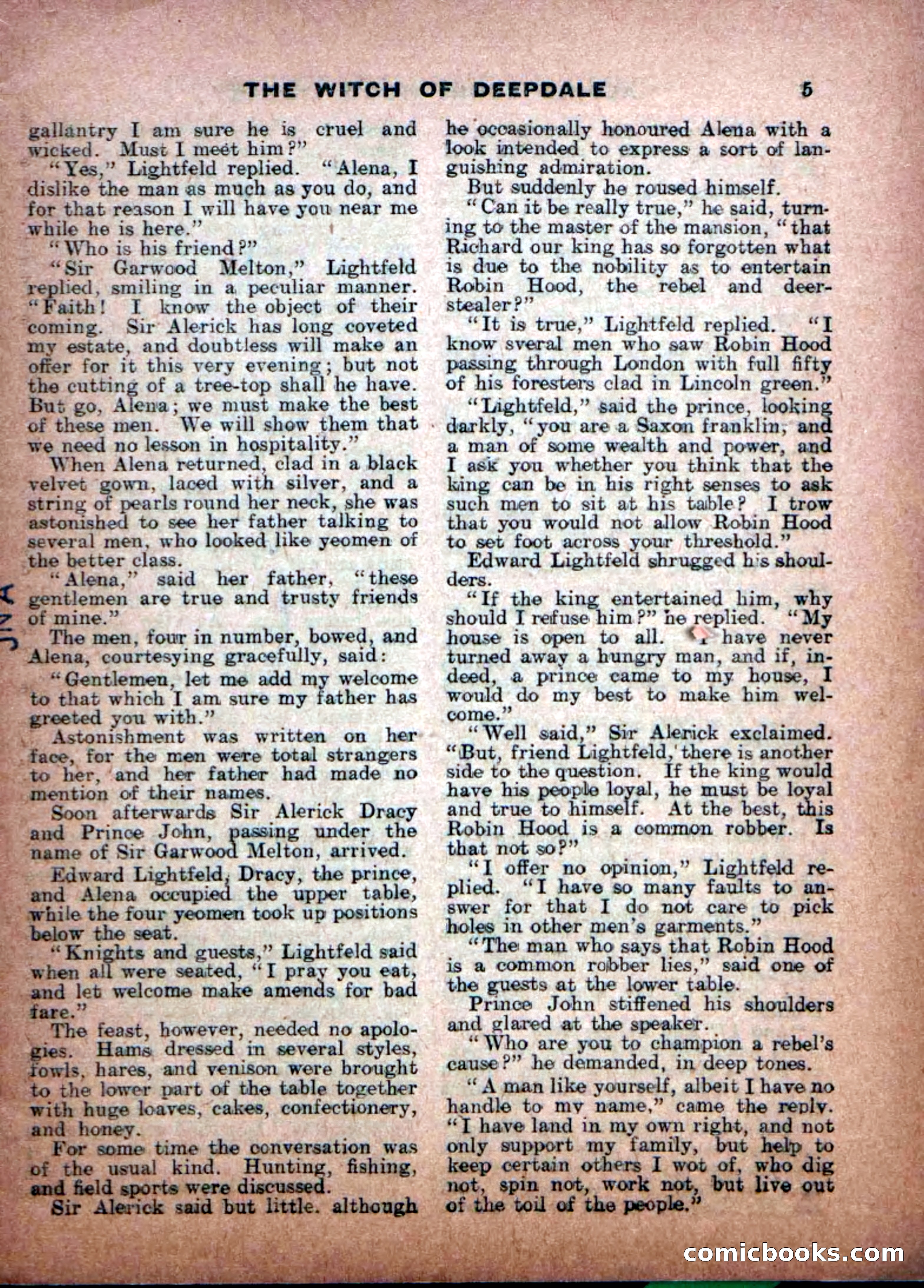 Aldine Robin Hood Library No. 8: Brave Hearts and Norman Traitors — page 7 of 36