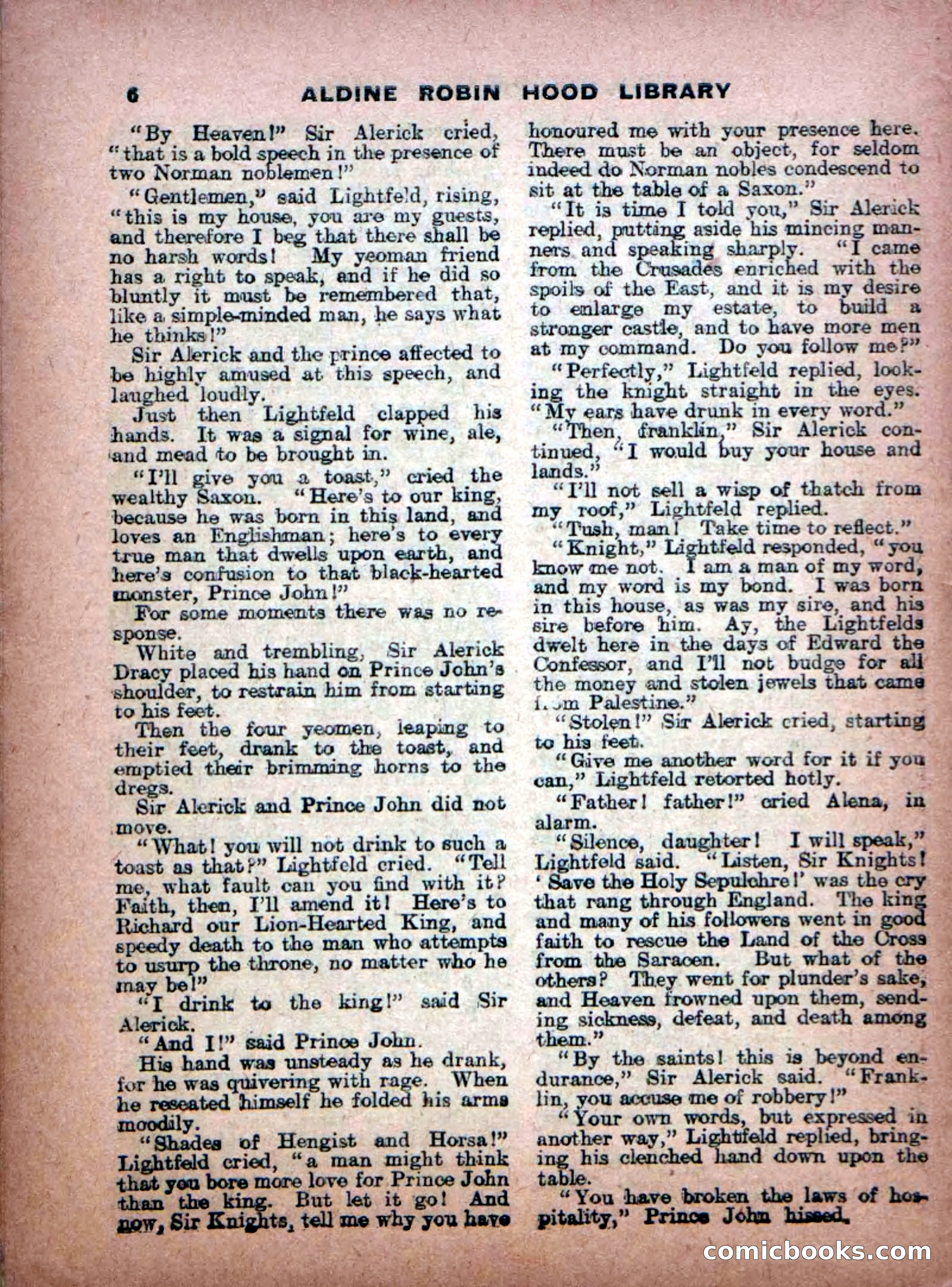 Aldine Robin Hood Library No. 8: Brave Hearts and Norman Traitors — page 8 of 36