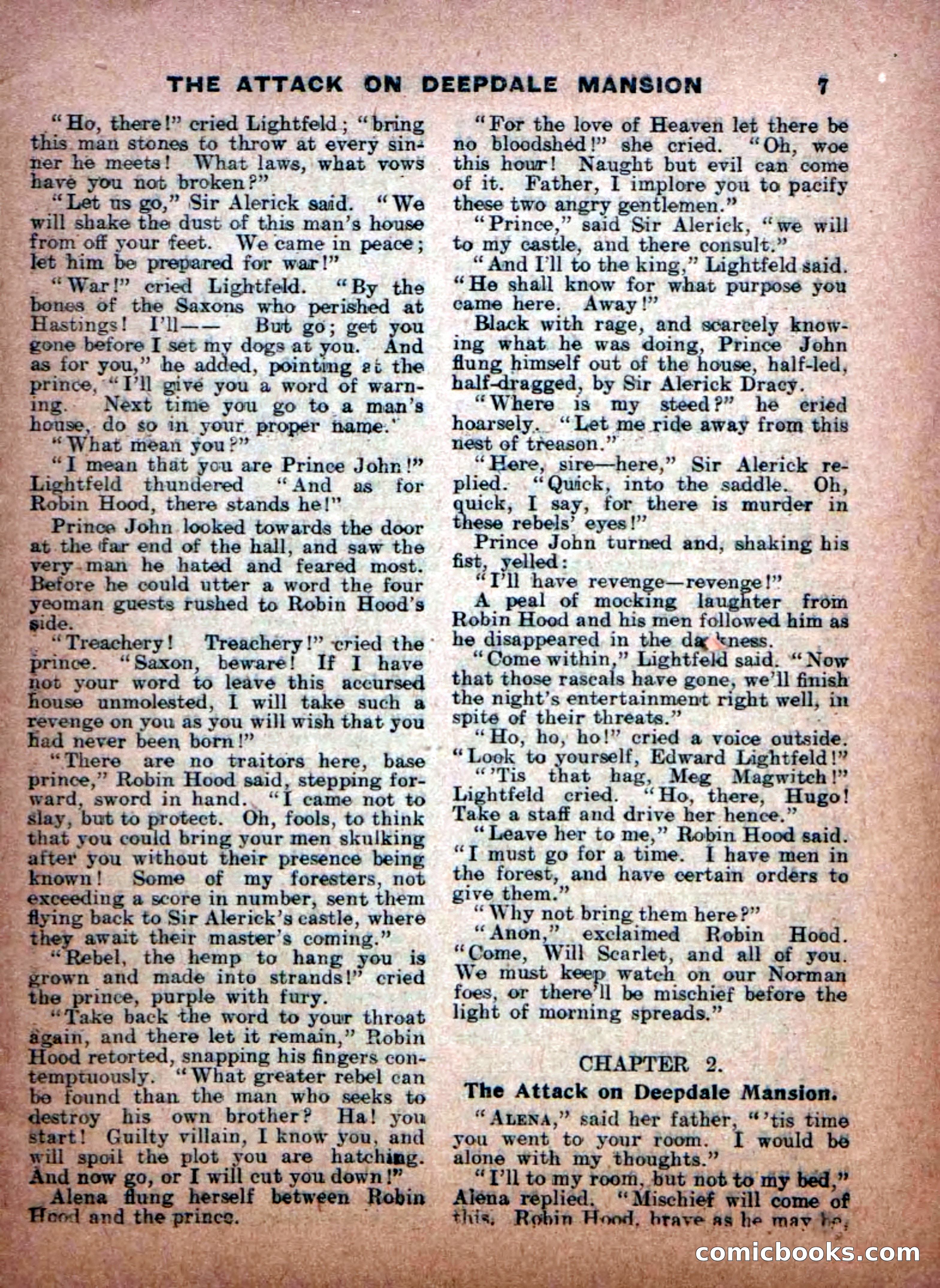 Aldine Robin Hood Library No. 8: Brave Hearts and Norman Traitors — page 9 of 36
