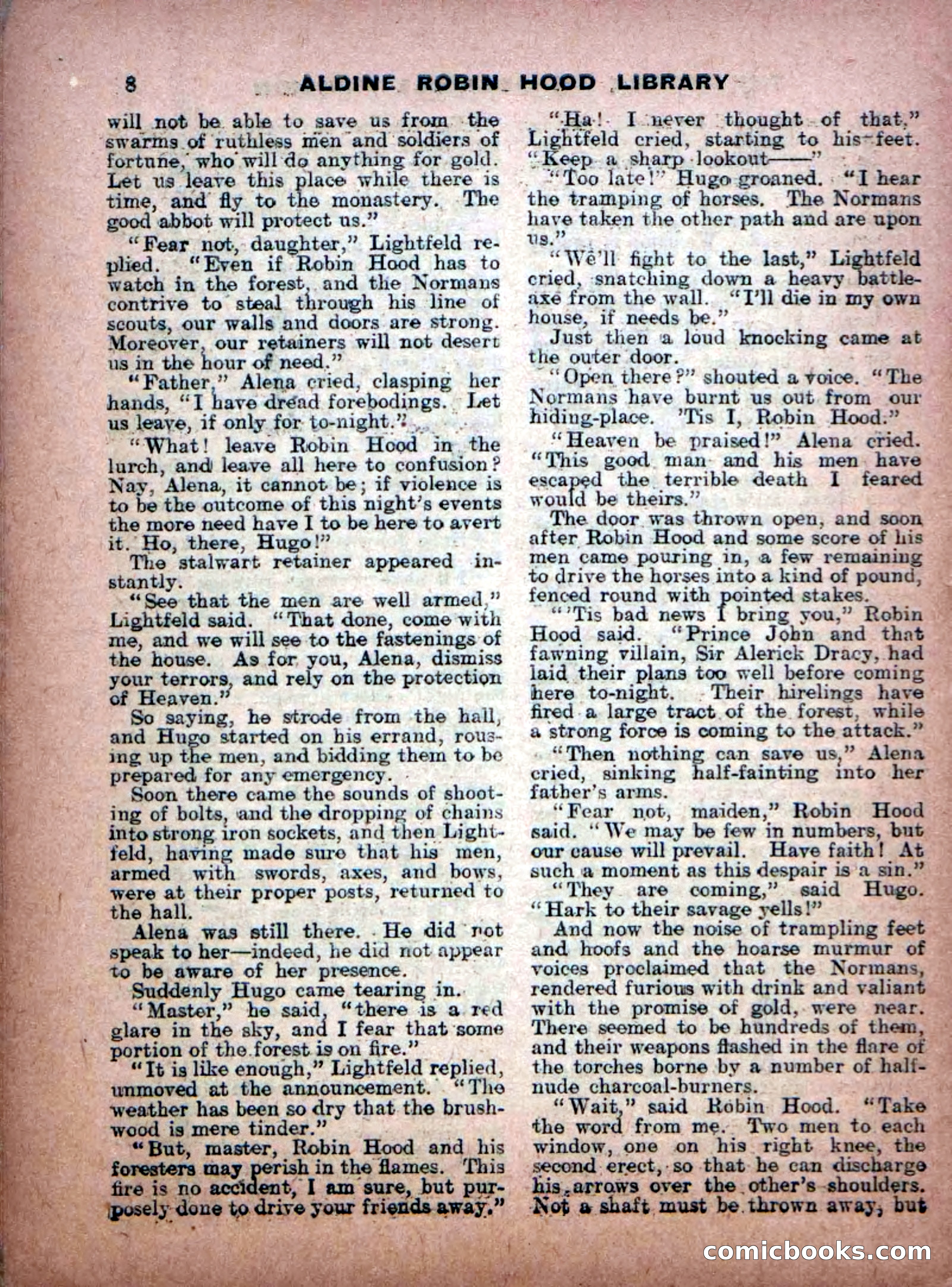Aldine Robin Hood Library No. 8: Brave Hearts and Norman Traitors — page 10 of 36