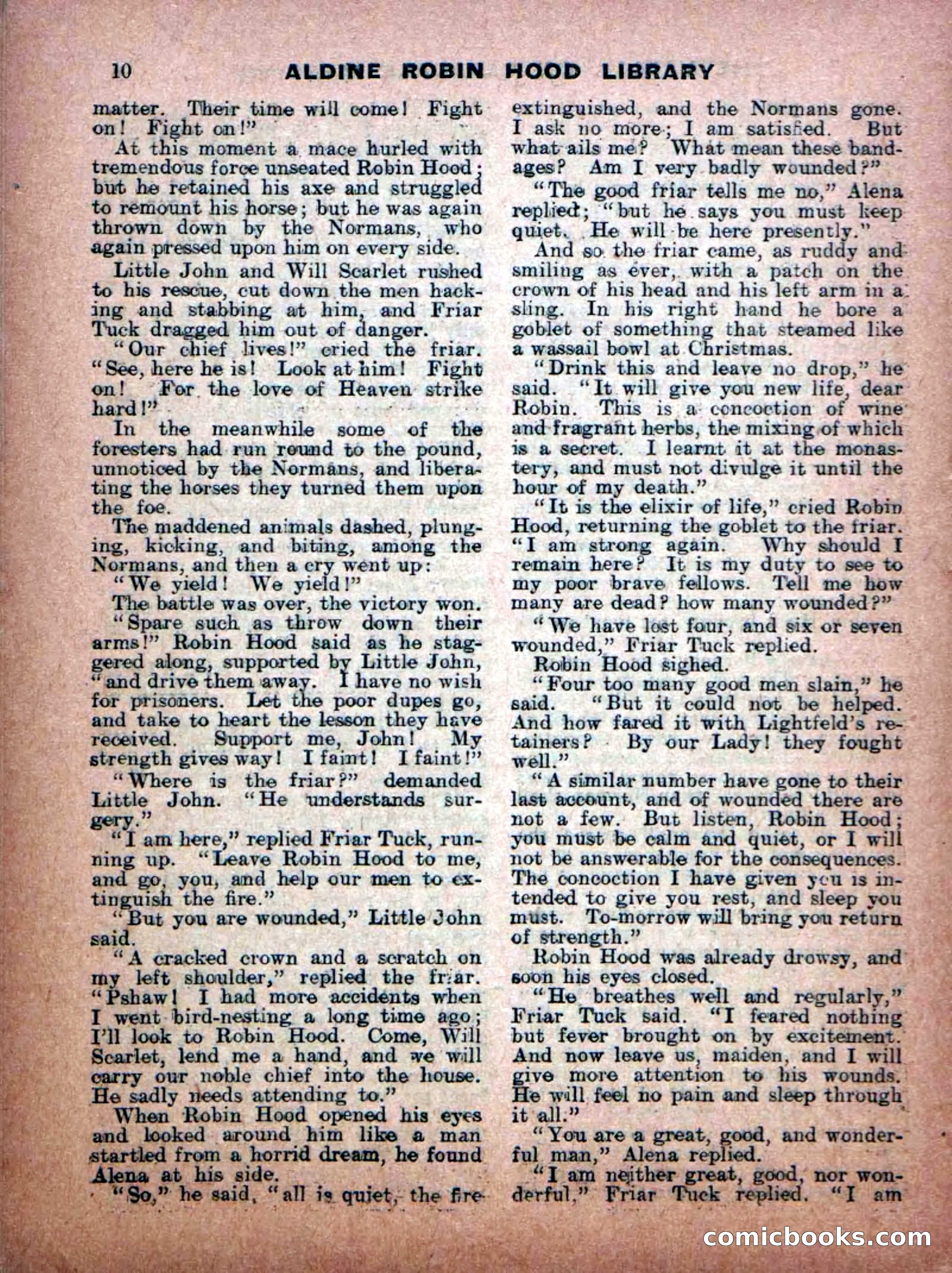 Aldine Robin Hood Library No. 8: Brave Hearts and Norman Traitors — page 12 of 36
