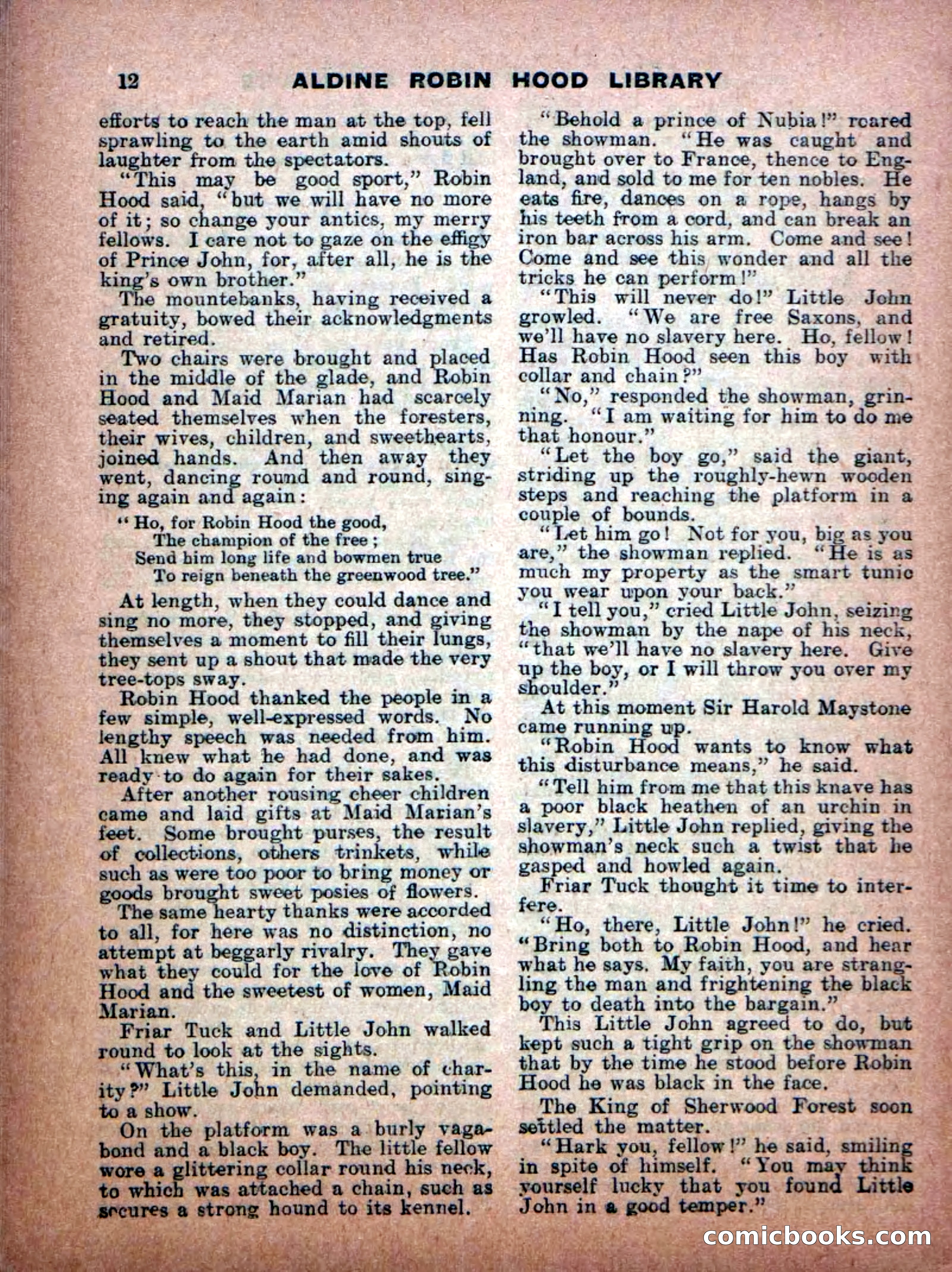 Aldine Robin Hood Library No. 8: Brave Hearts and Norman Traitors — page 14 of 36