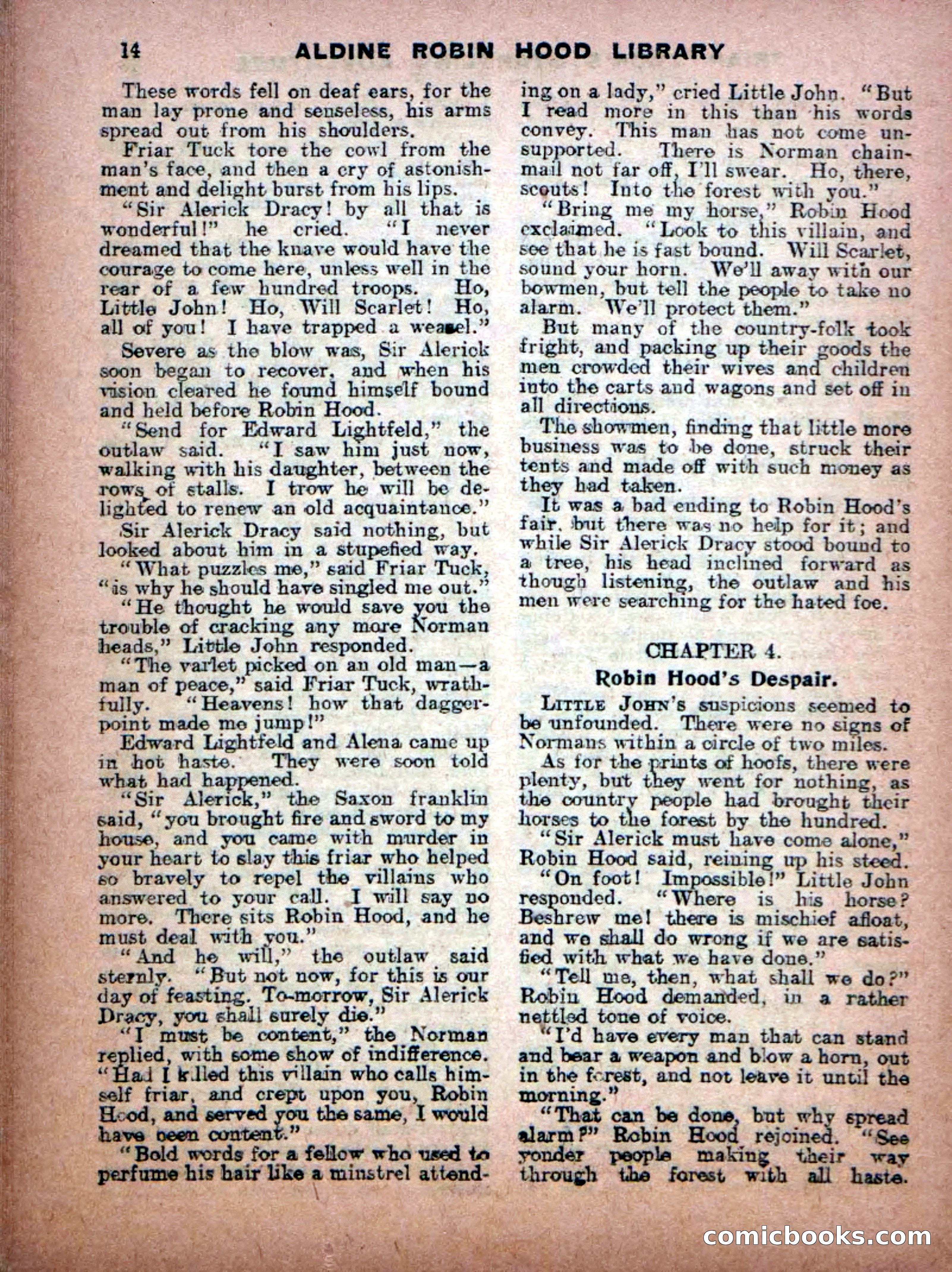 Aldine Robin Hood Library No. 8: Brave Hearts and Norman Traitors — page 16 of 36