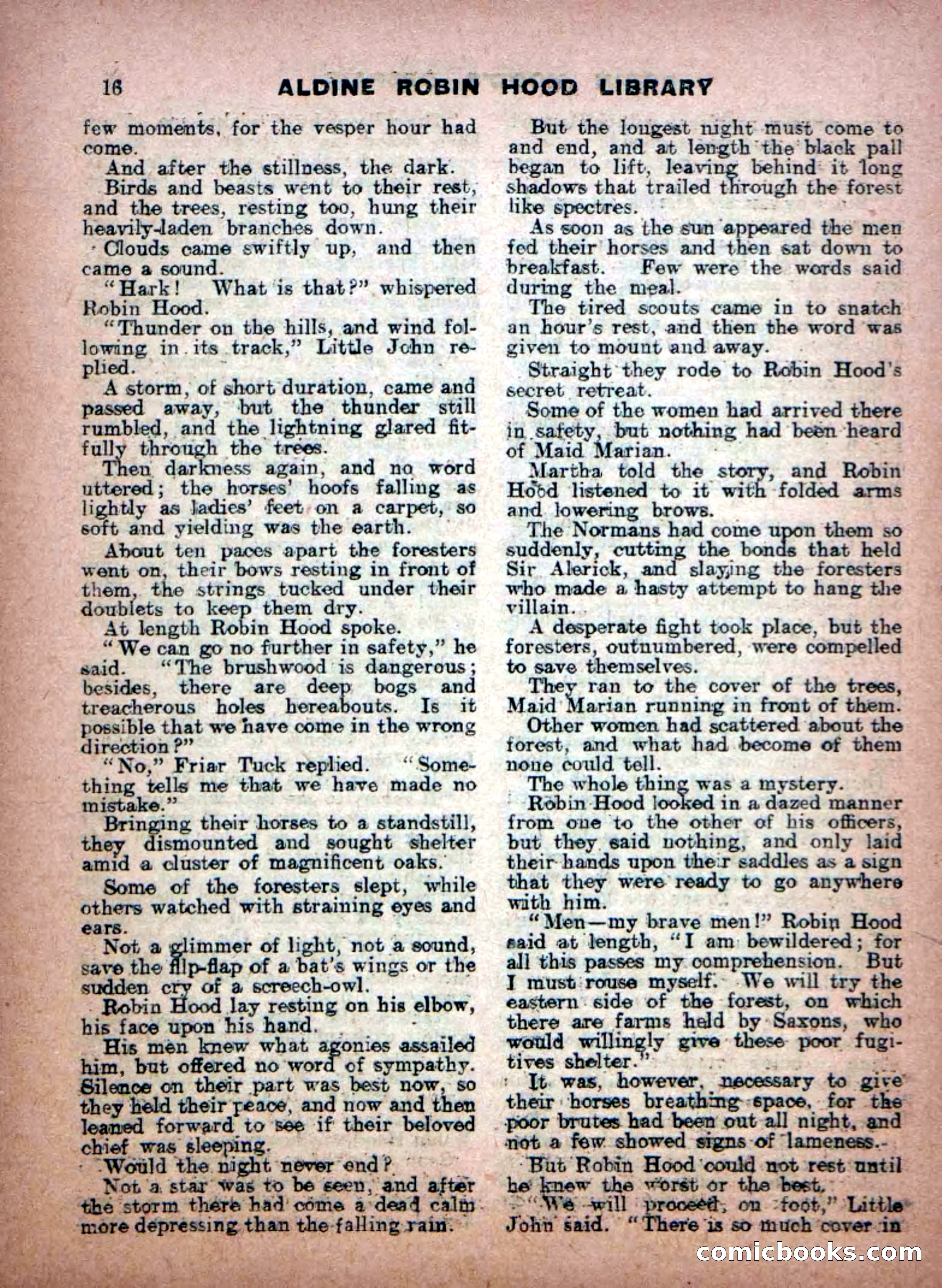 Aldine Robin Hood Library No. 8: Brave Hearts and Norman Traitors — page 18 of 36