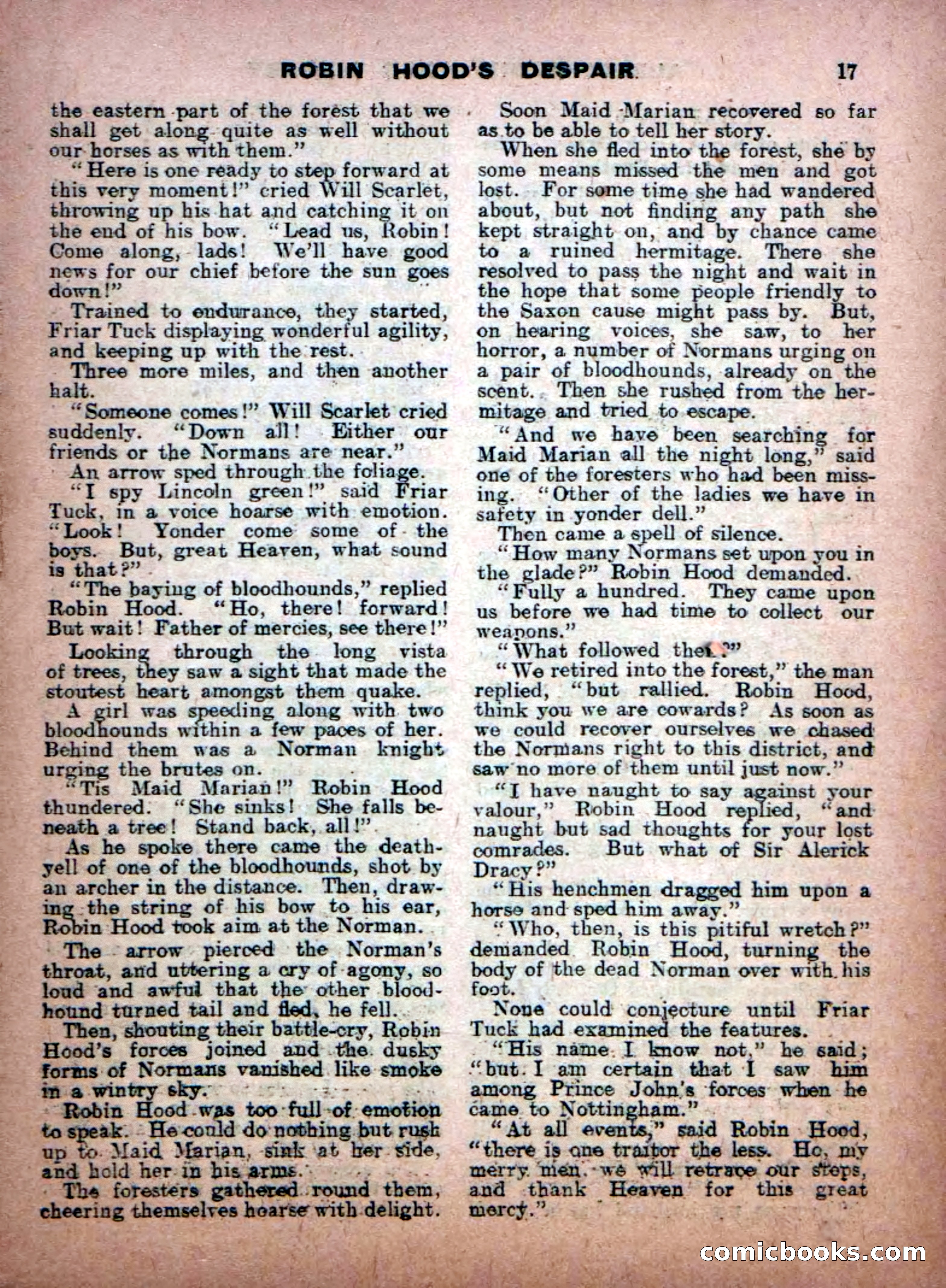 Aldine Robin Hood Library No. 8: Brave Hearts and Norman Traitors — page 19 of 36