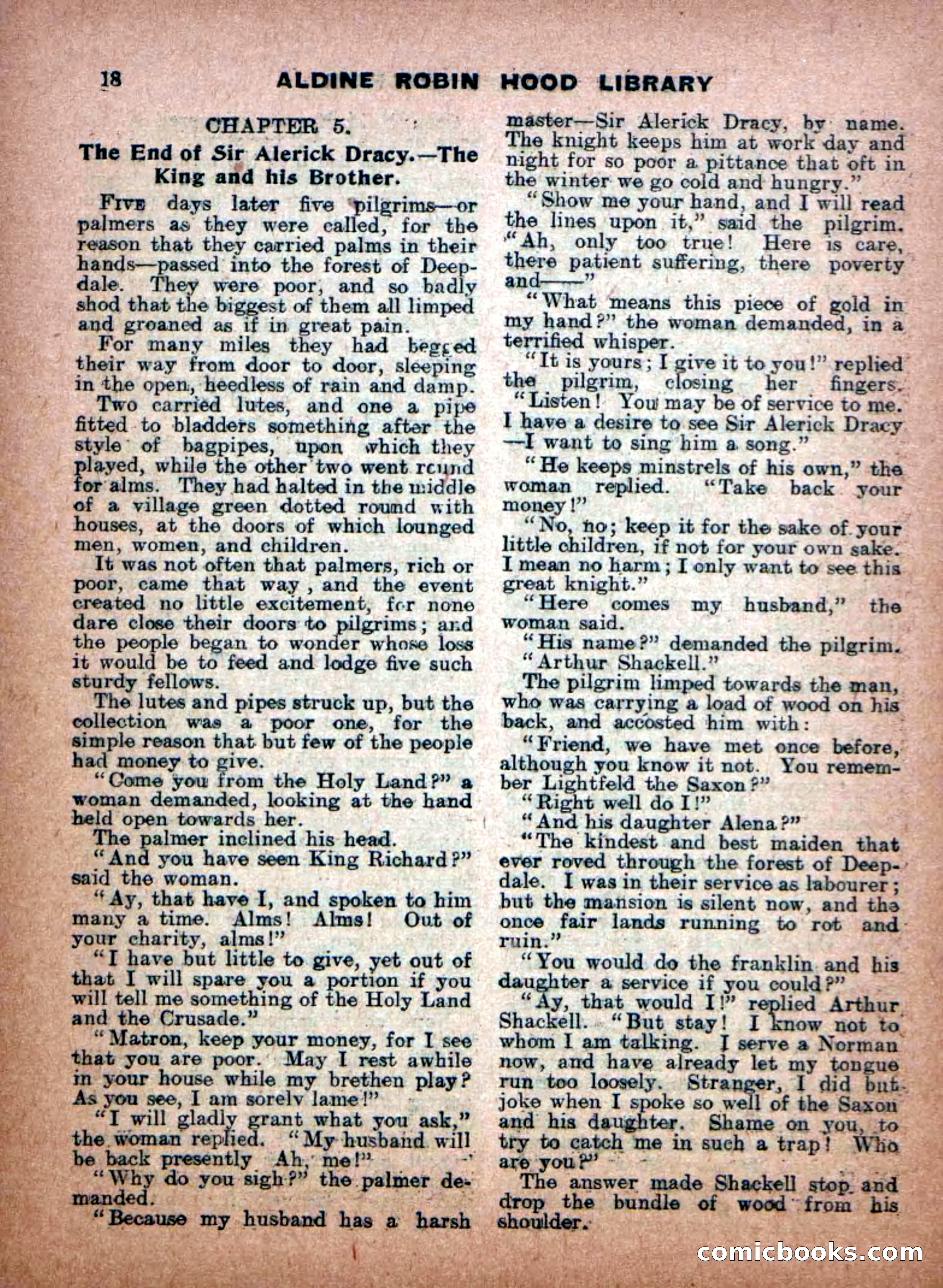 Aldine Robin Hood Library No. 8: Brave Hearts and Norman Traitors — page 20 of 36