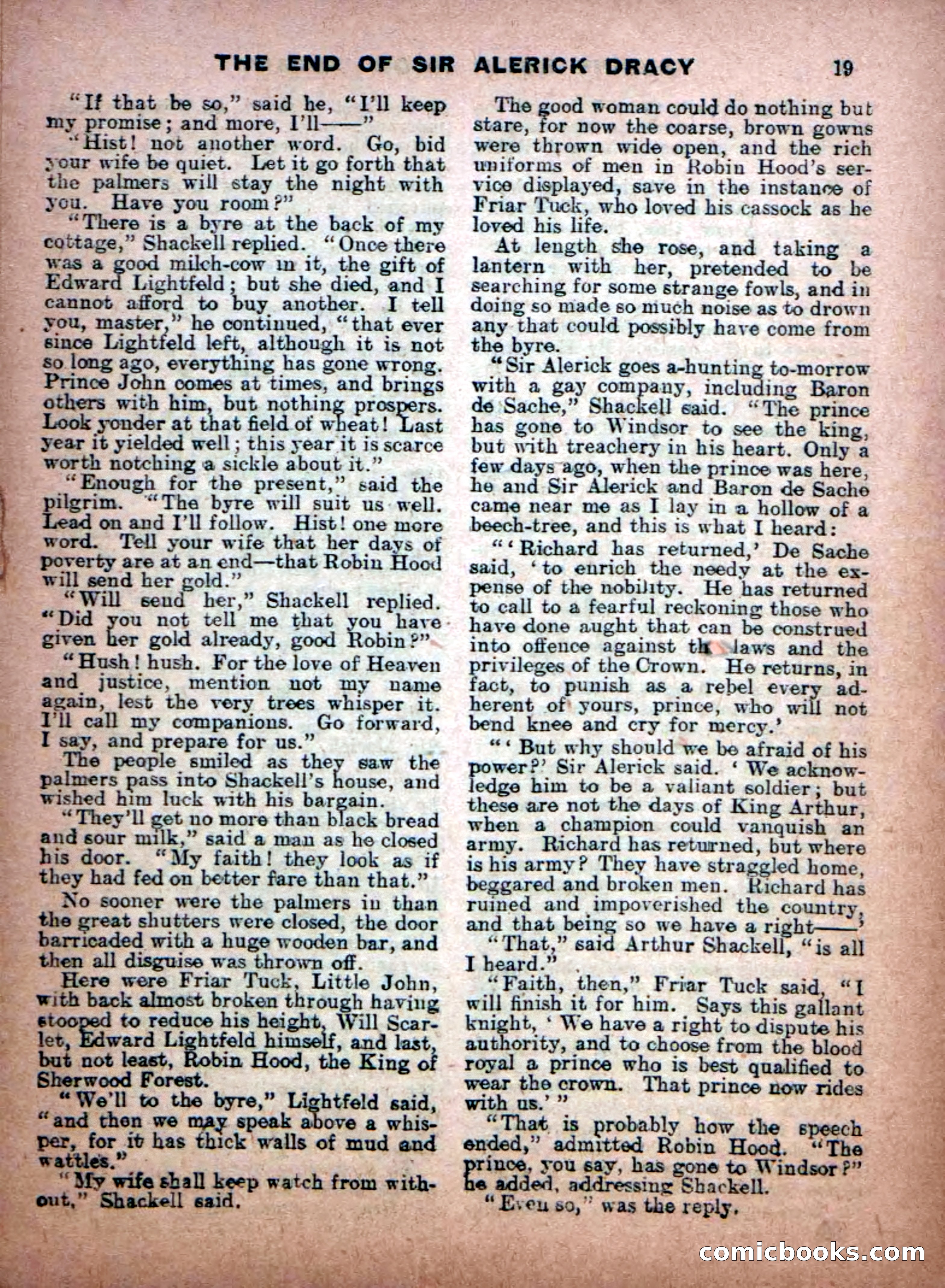 Aldine Robin Hood Library No. 8: Brave Hearts and Norman Traitors — page 21 of 36
