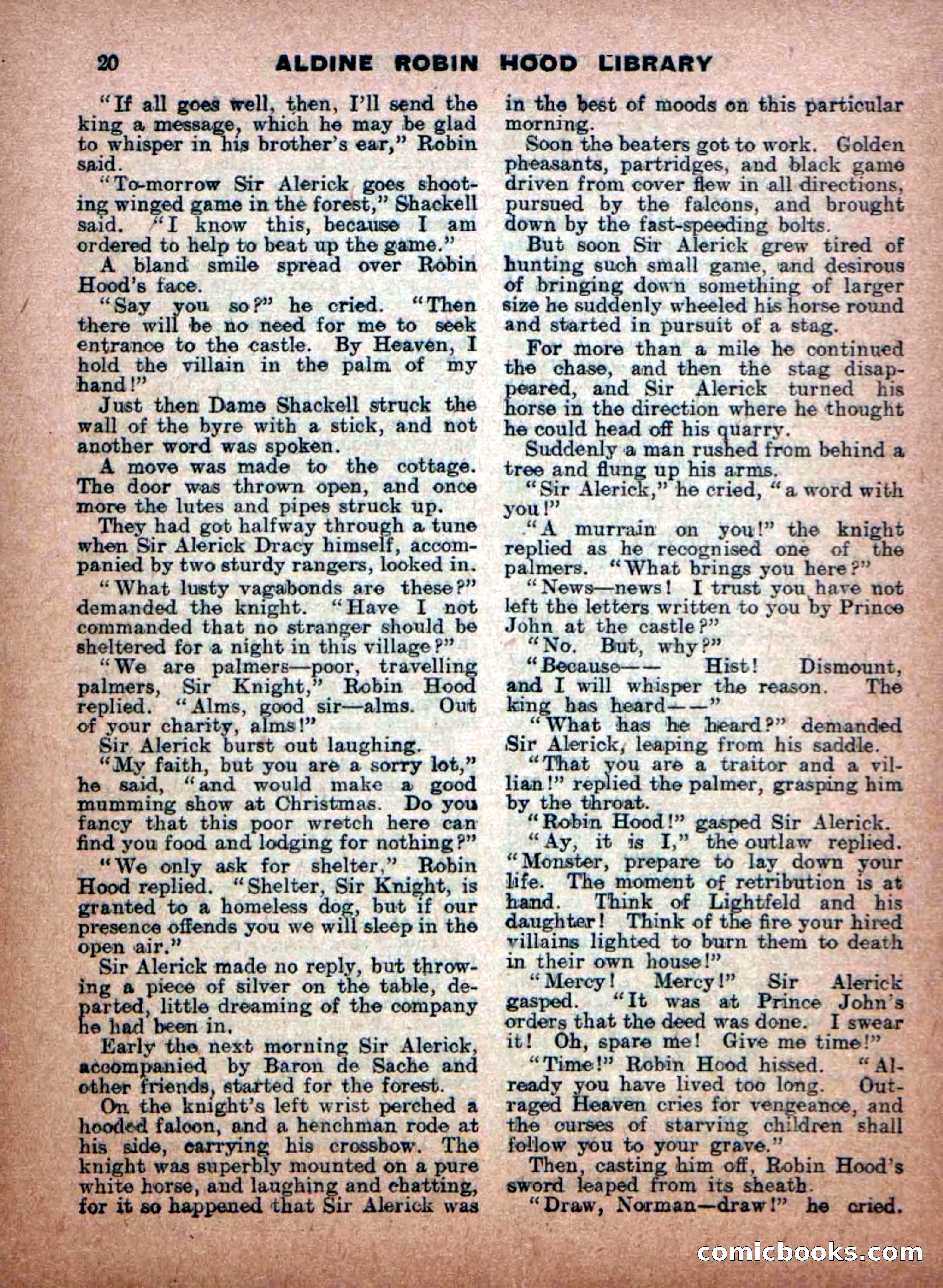 Aldine Robin Hood Library No. 8: Brave Hearts and Norman Traitors — page 22 of 36