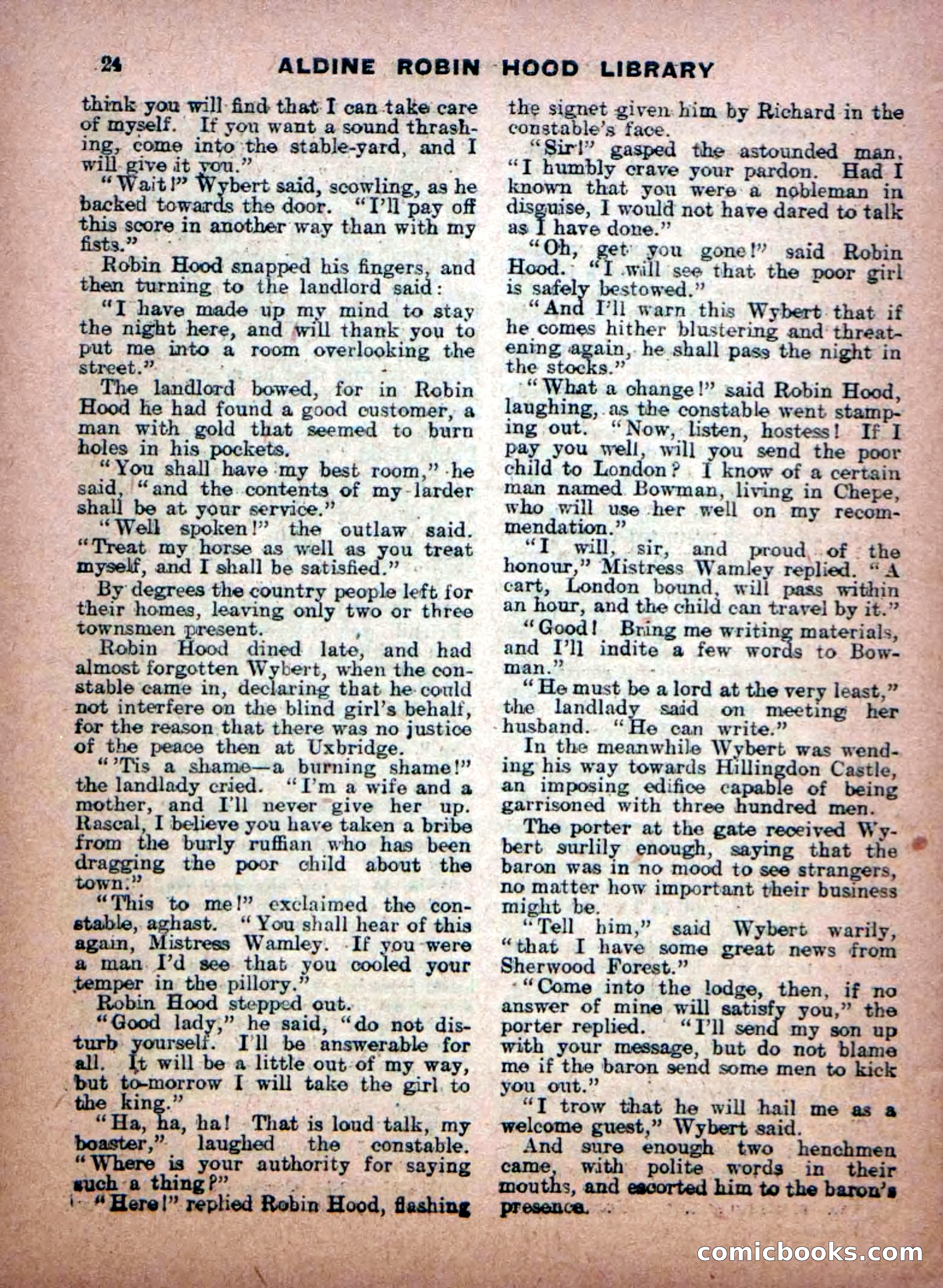 Aldine Robin Hood Library No. 8: Brave Hearts and Norman Traitors — page 26 of 36