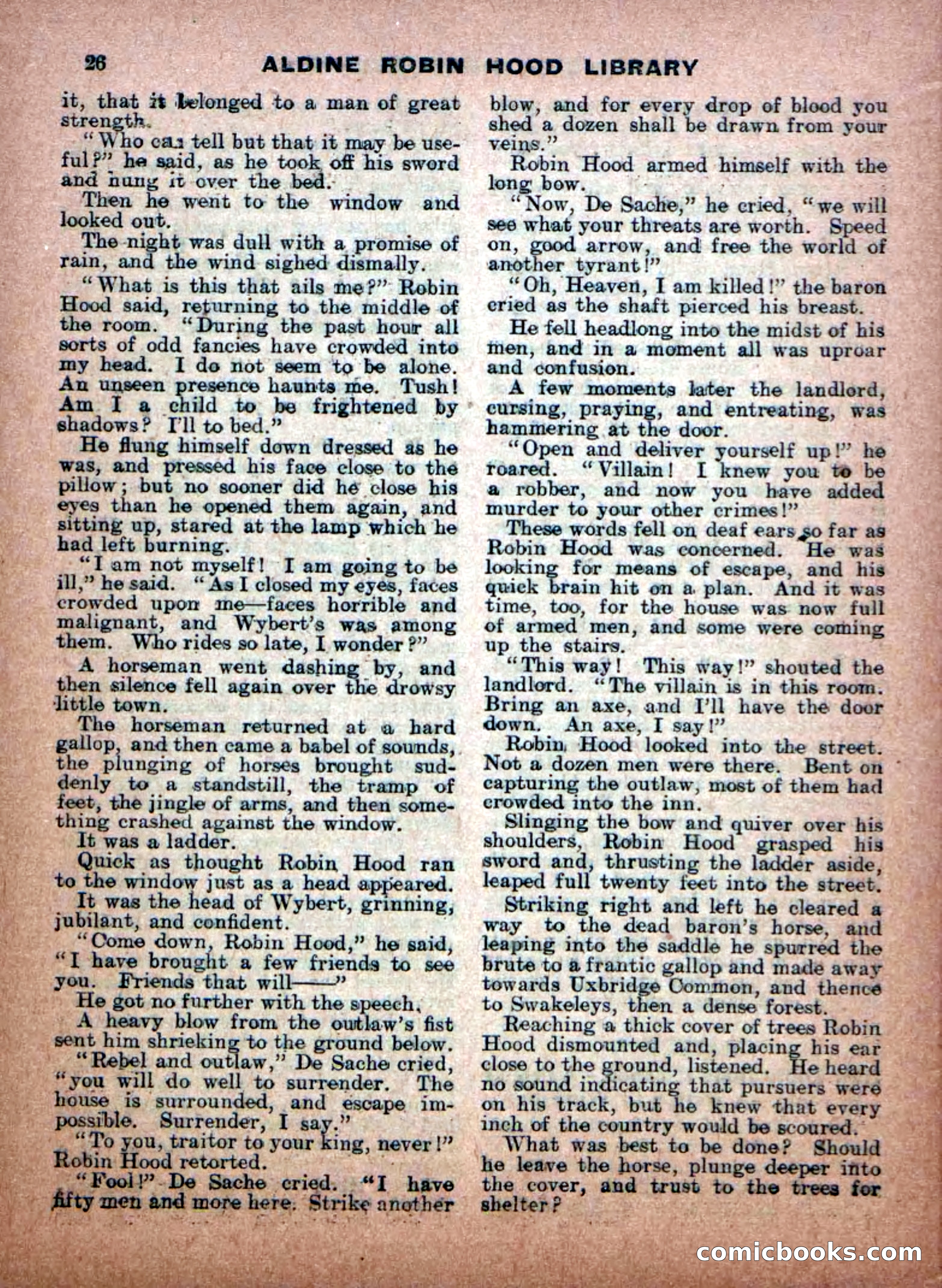 Aldine Robin Hood Library No. 8: Brave Hearts and Norman Traitors — page 28 of 36