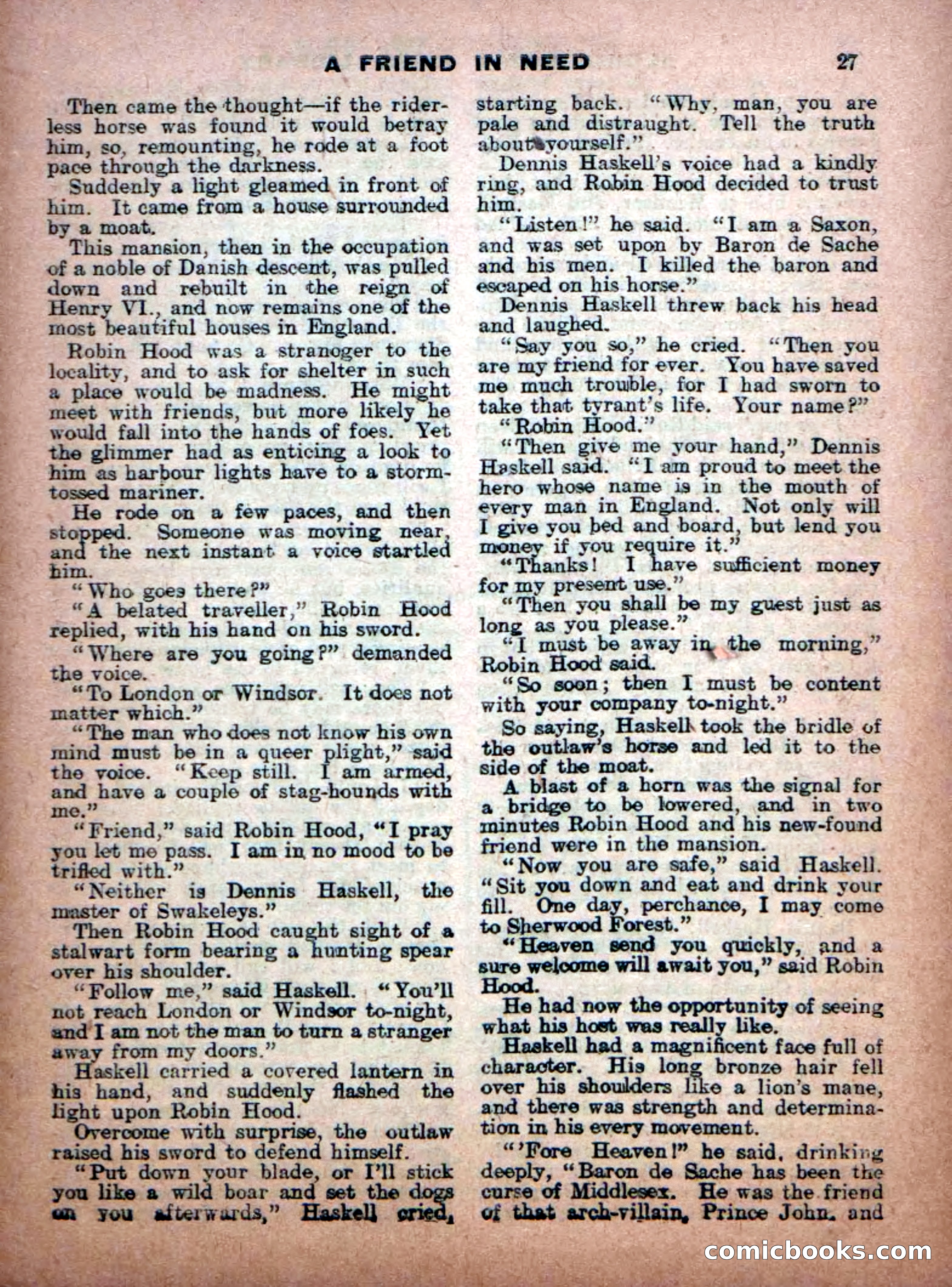 Aldine Robin Hood Library No. 8: Brave Hearts and Norman Traitors — page 29 of 36