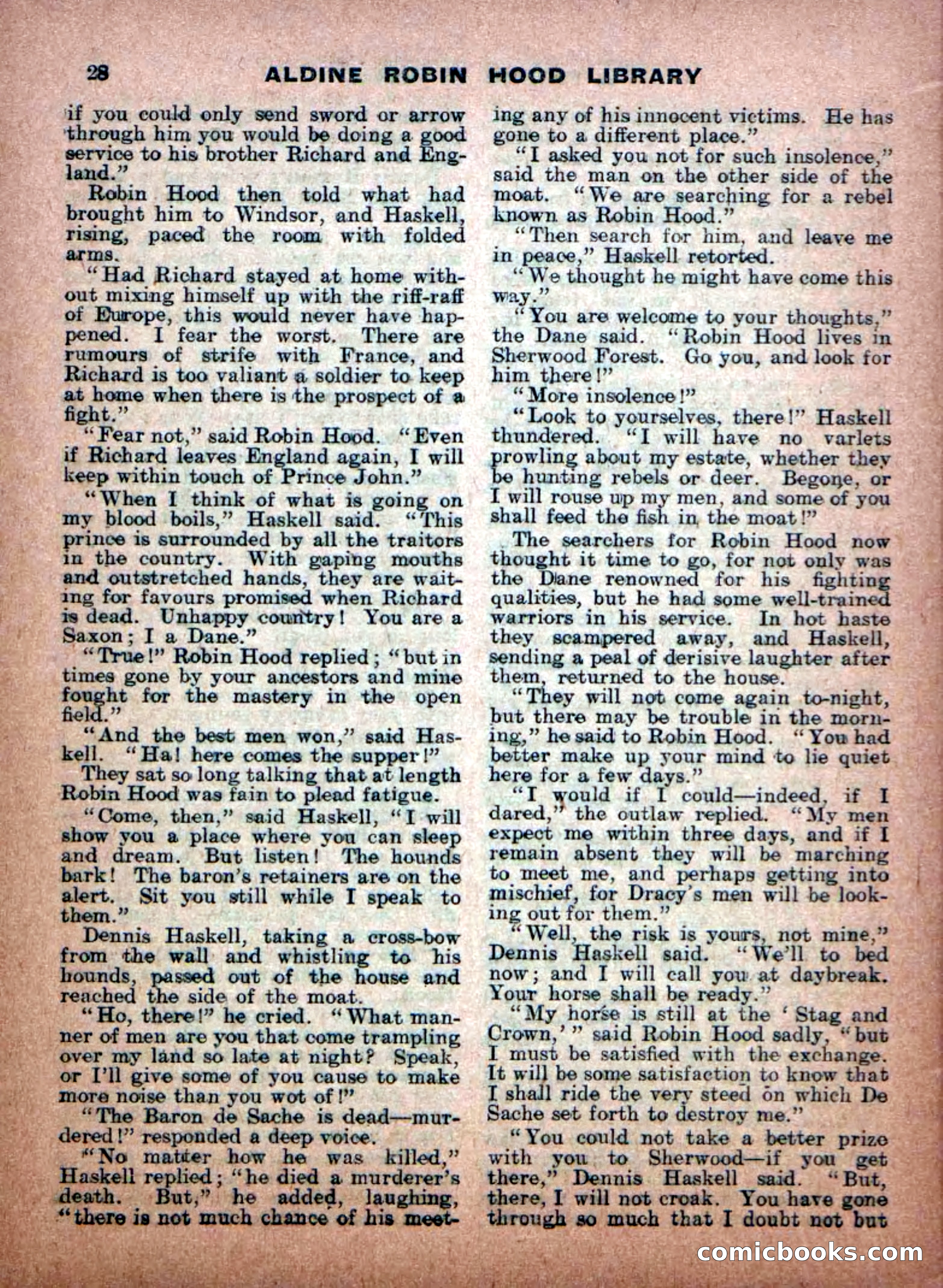 Aldine Robin Hood Library No. 8: Brave Hearts and Norman Traitors — page 30 of 36