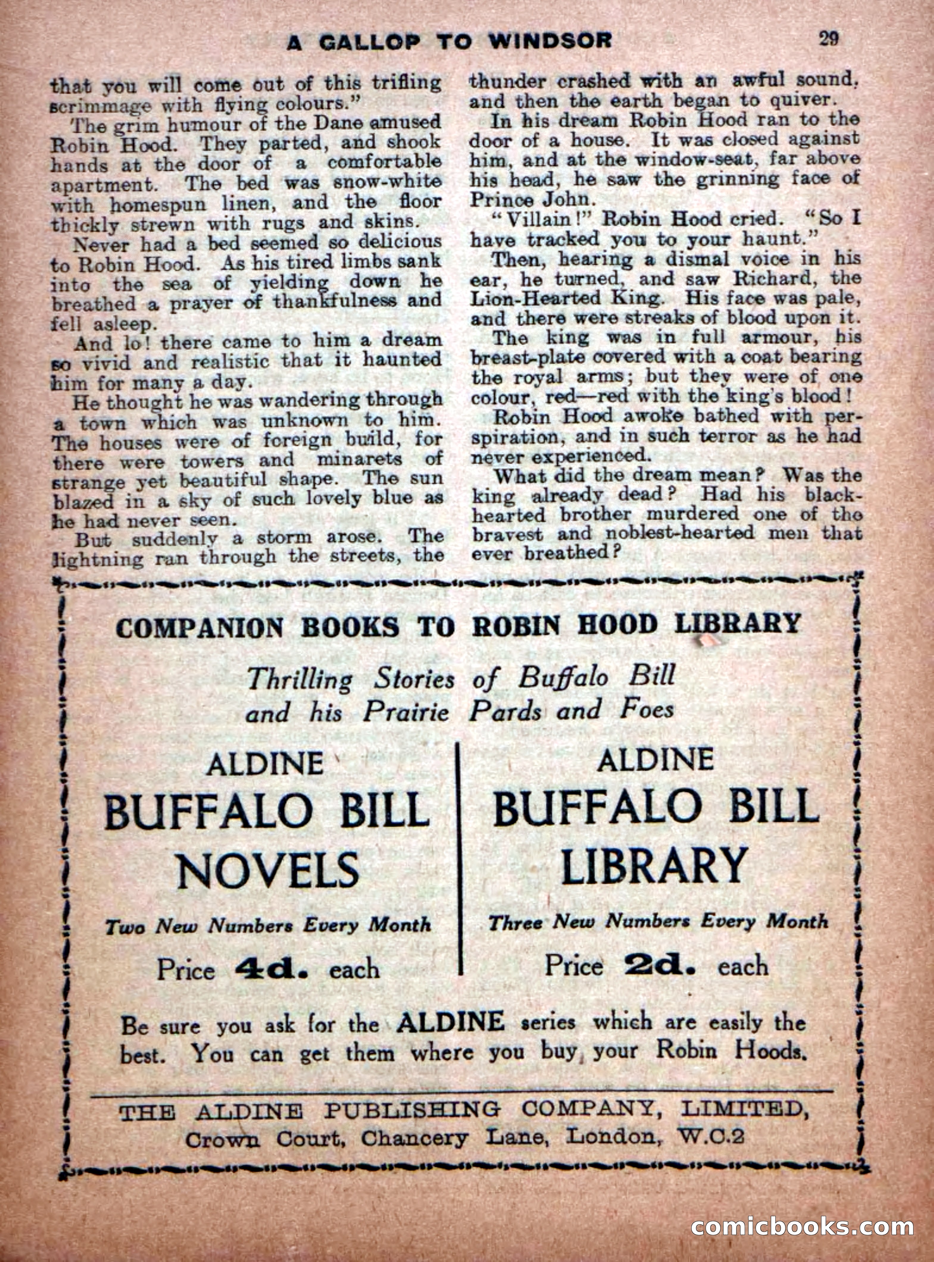 Aldine Robin Hood Library No. 8: Brave Hearts and Norman Traitors — page 31 of 36