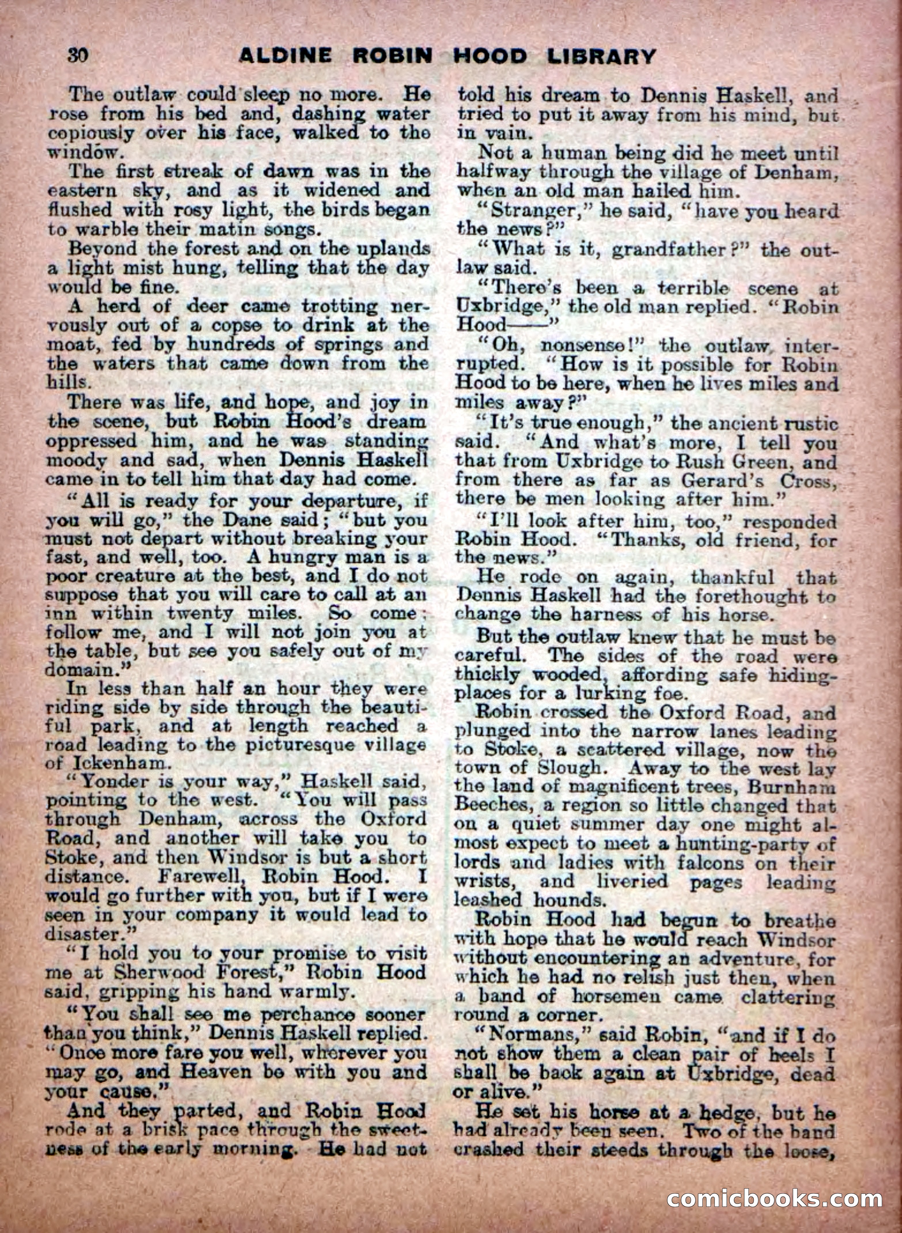 Aldine Robin Hood Library No. 8: Brave Hearts and Norman Traitors — page 32 of 36