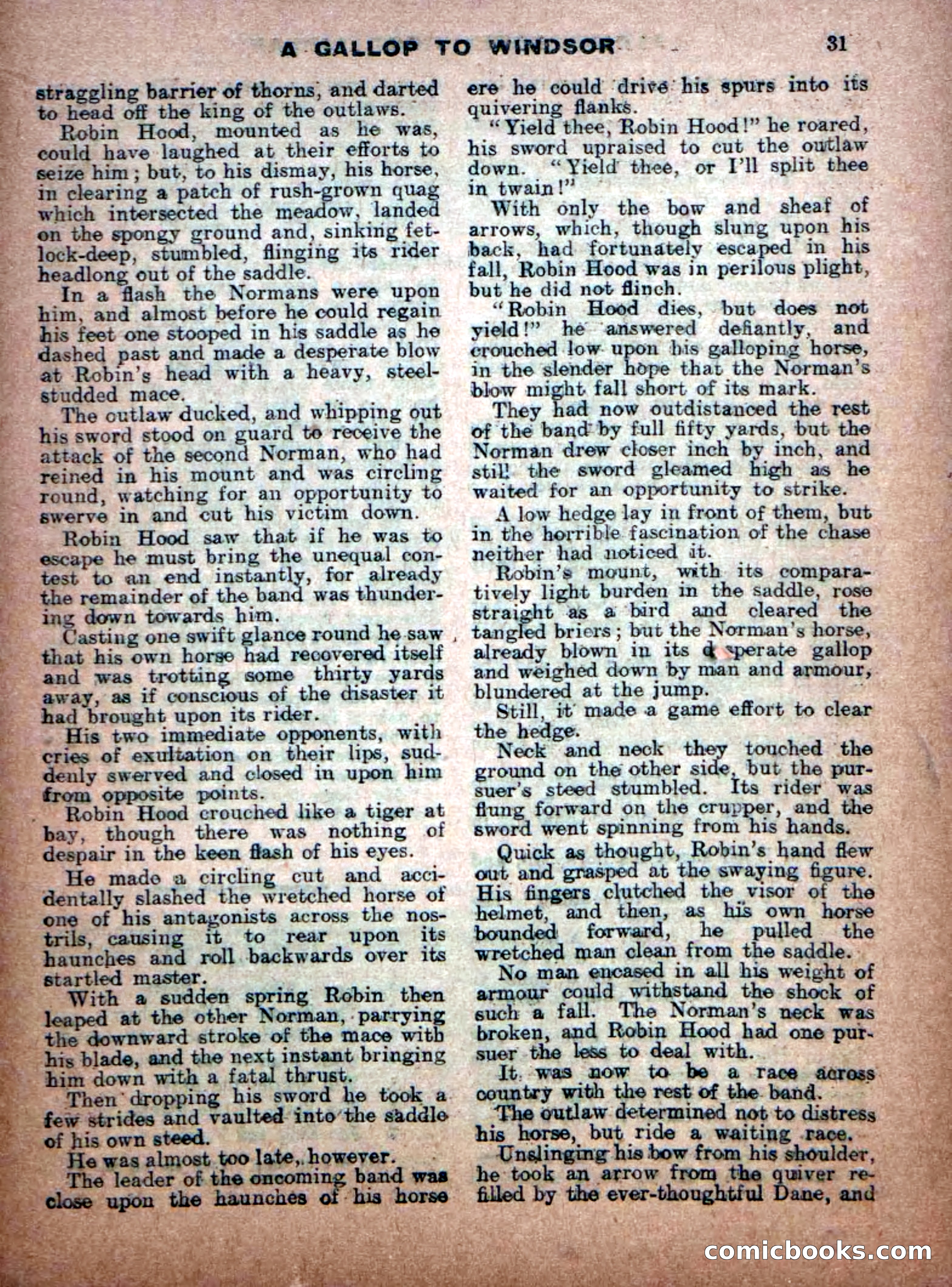 Aldine Robin Hood Library No. 8: Brave Hearts and Norman Traitors — page 33 of 36