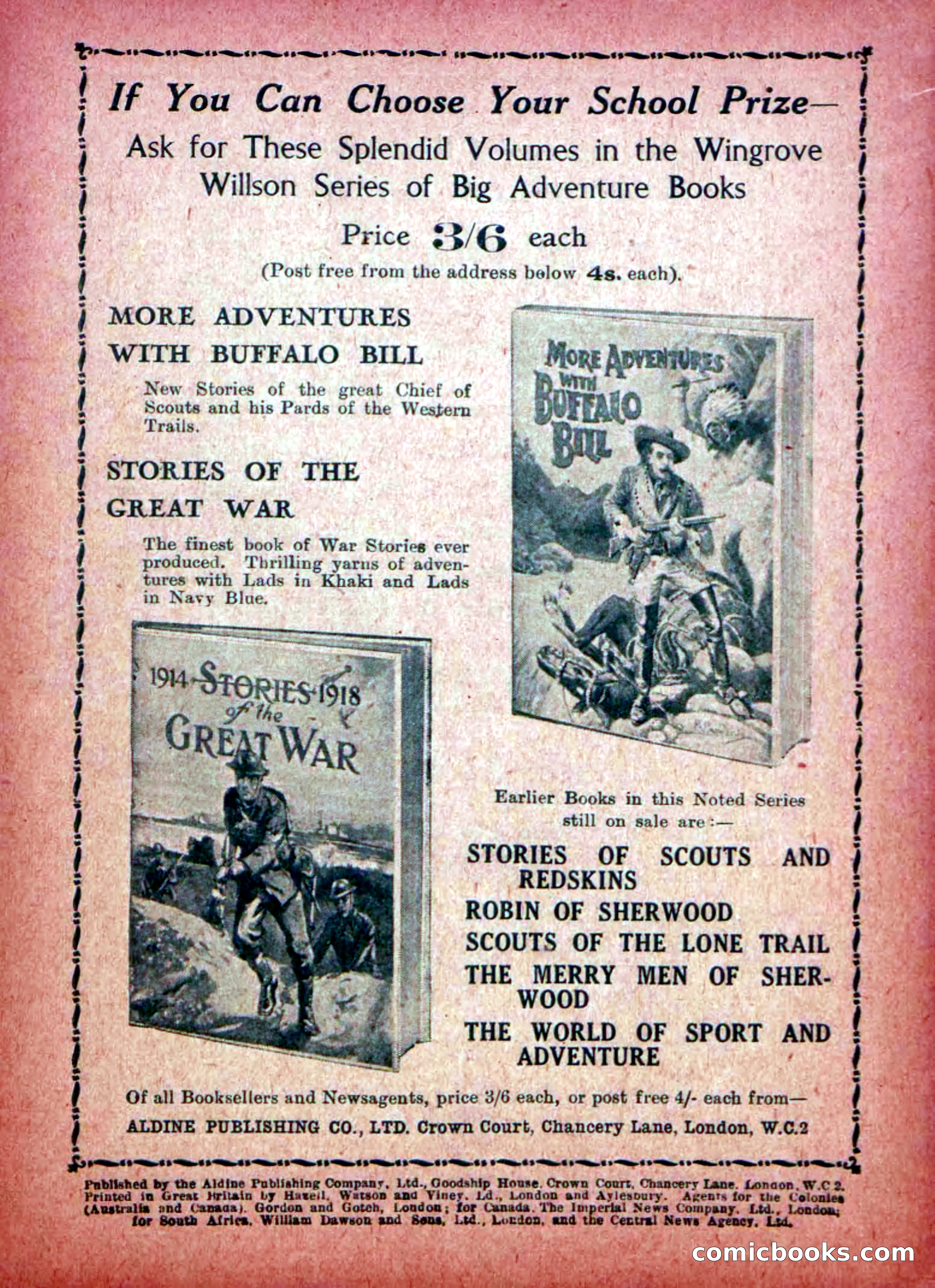 Aldine Robin Hood Library No. 8: Brave Hearts and Norman Traitors — page 36 of 36