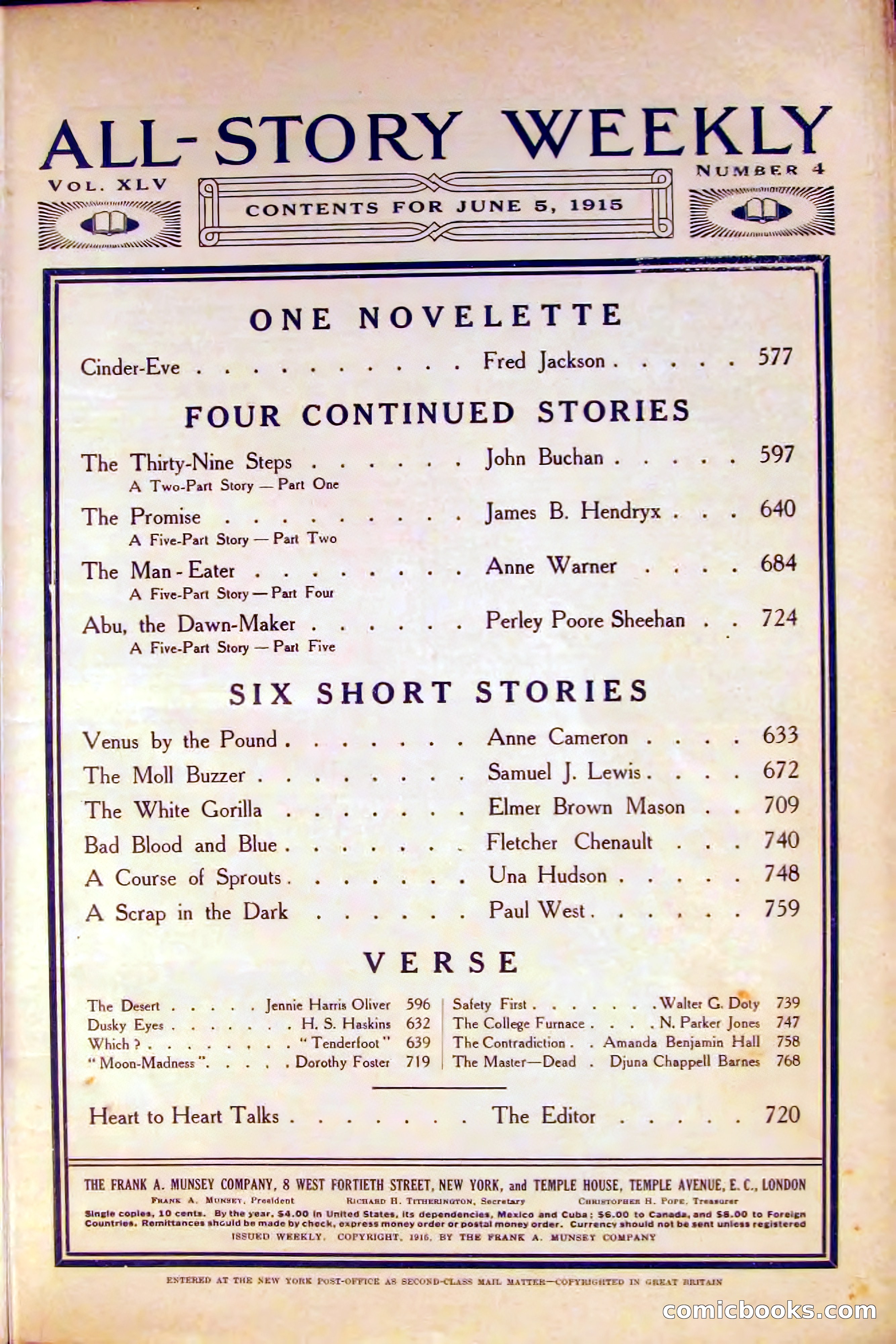 All-Story Weekly, June 5, 1915 — page 5 of 208
