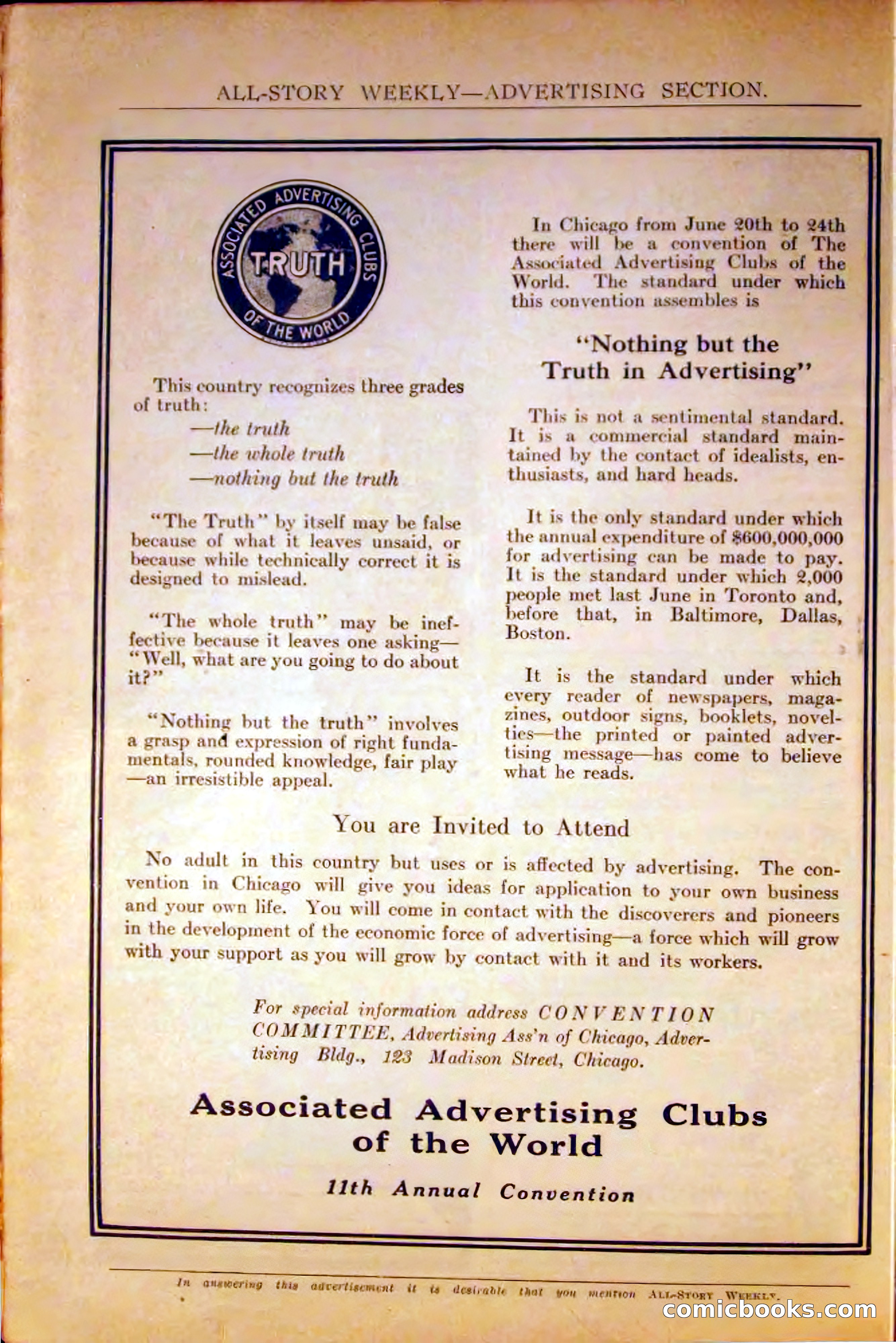 All-Story Weekly, June 5, 1915 — page 8 of 208