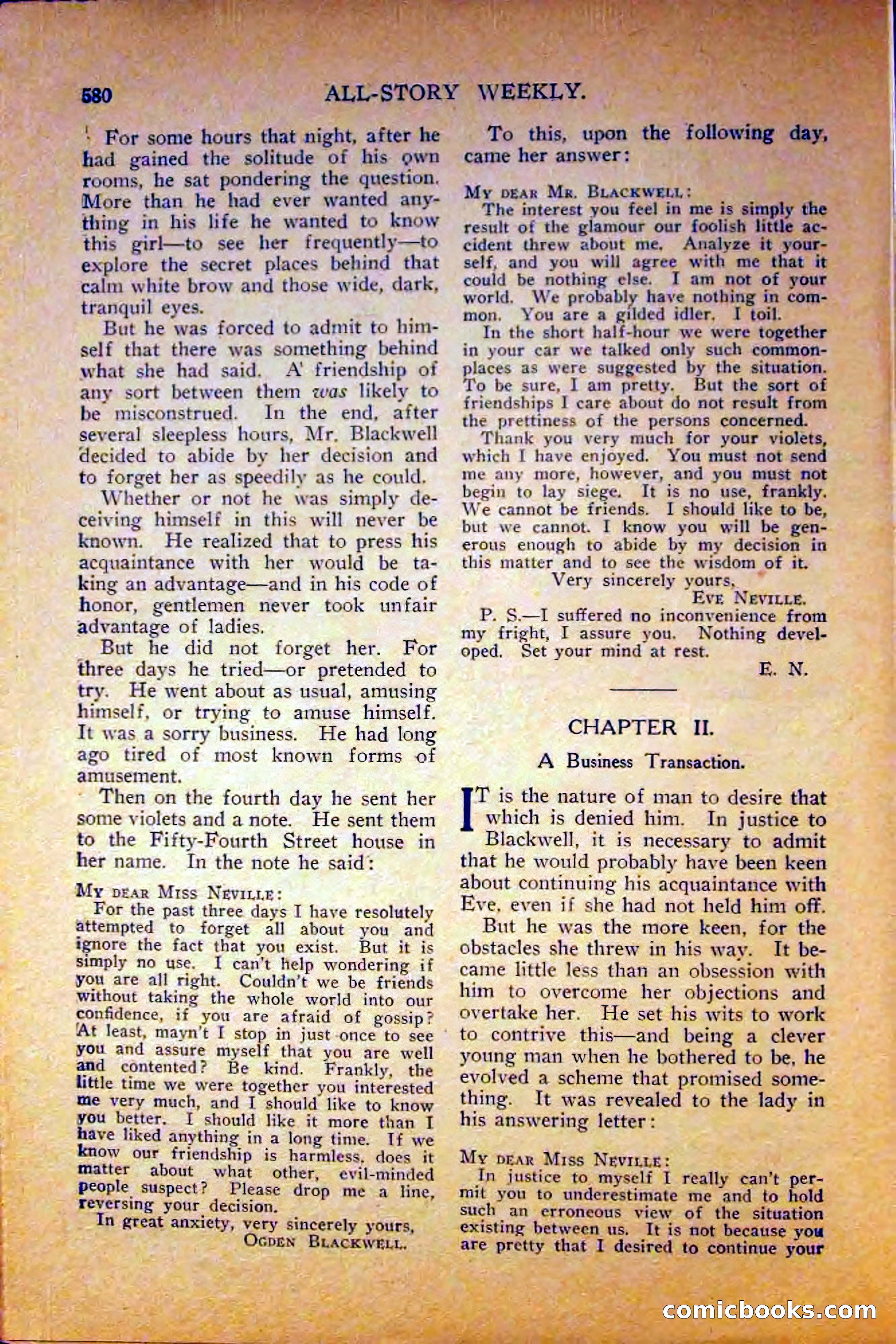 All-Story Weekly, June 5, 1915 — page 14 of 208