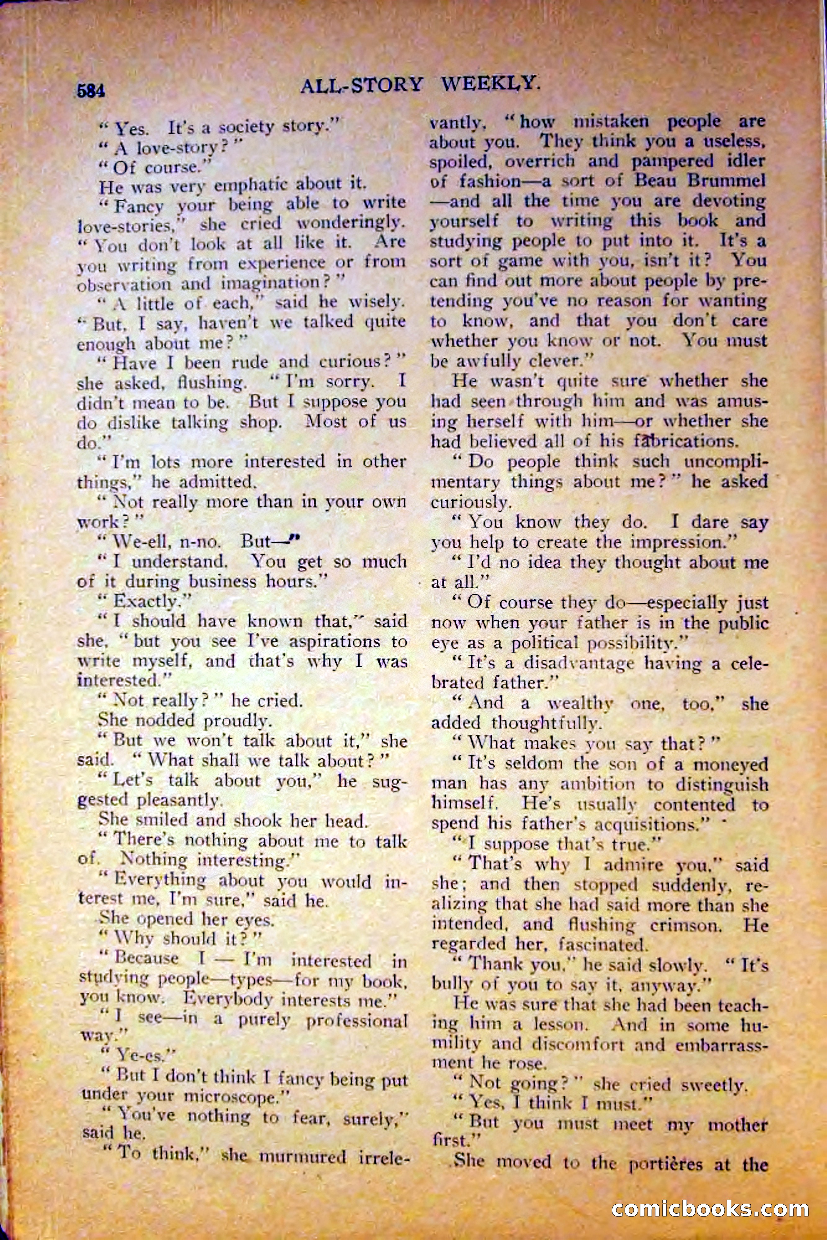 All-Story Weekly, June 5, 1915 — page 18 of 208