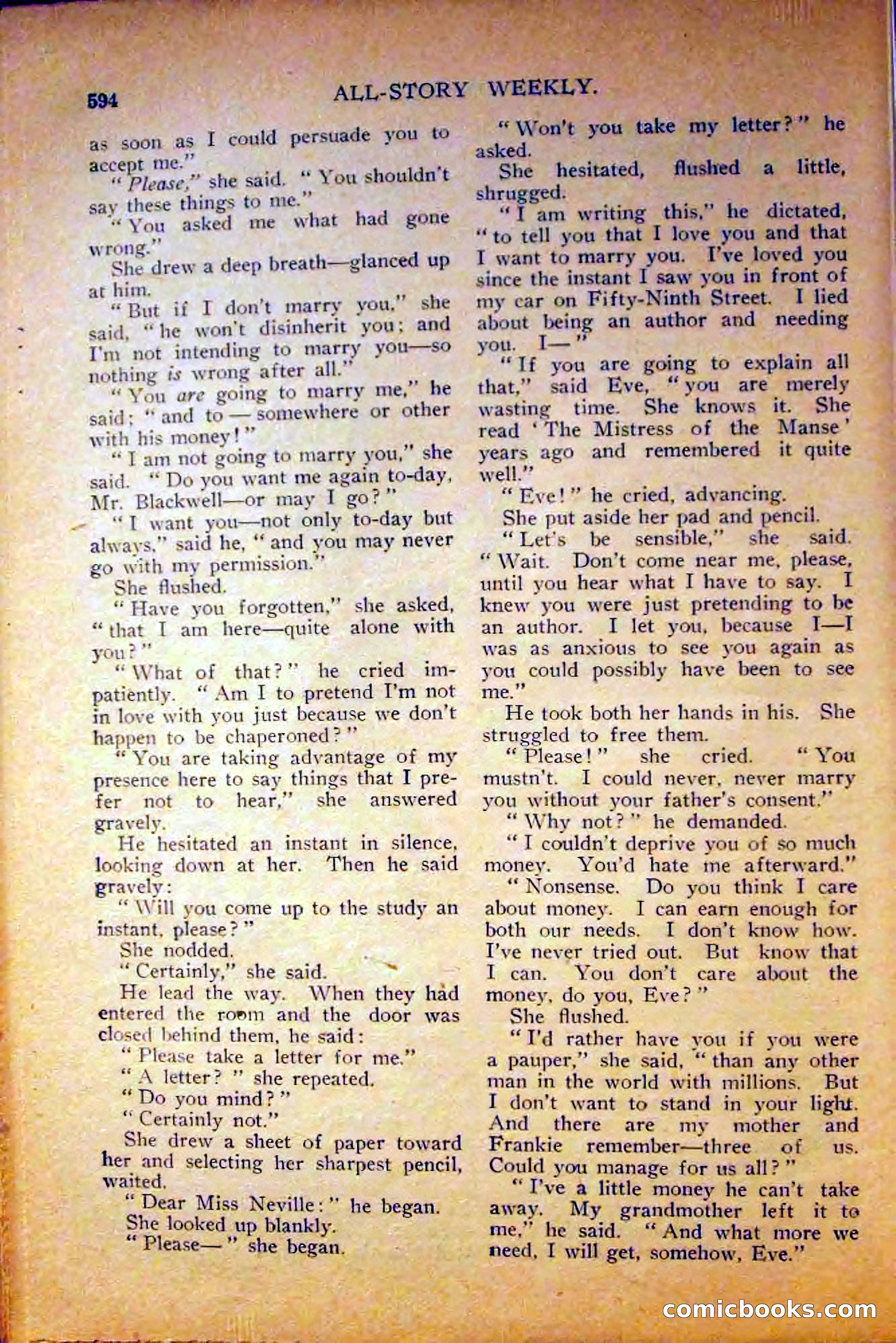 All-Story Weekly, June 5, 1915 — page 30 of 208