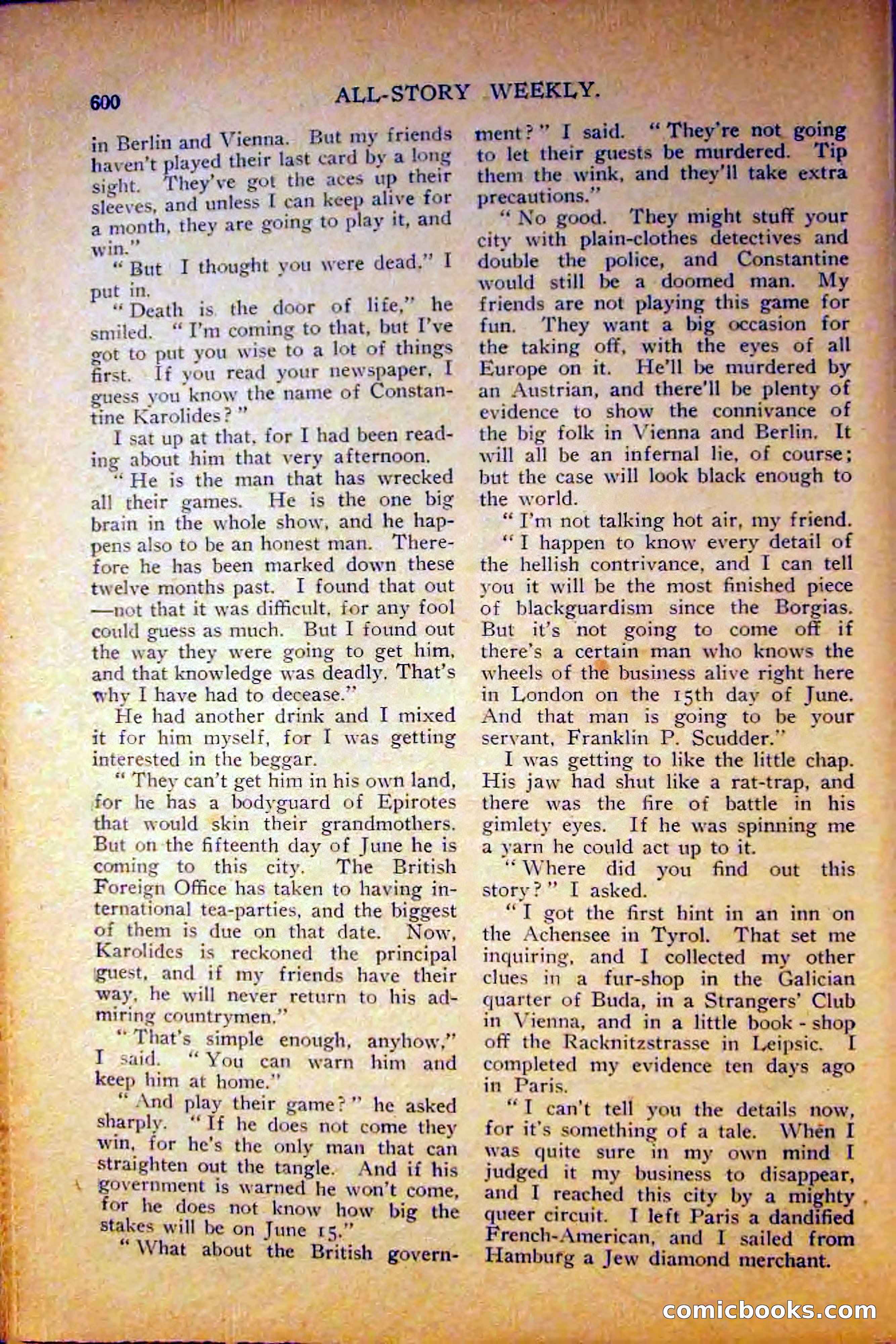 All-Story Weekly, June 5, 1915 — page 38 of 208