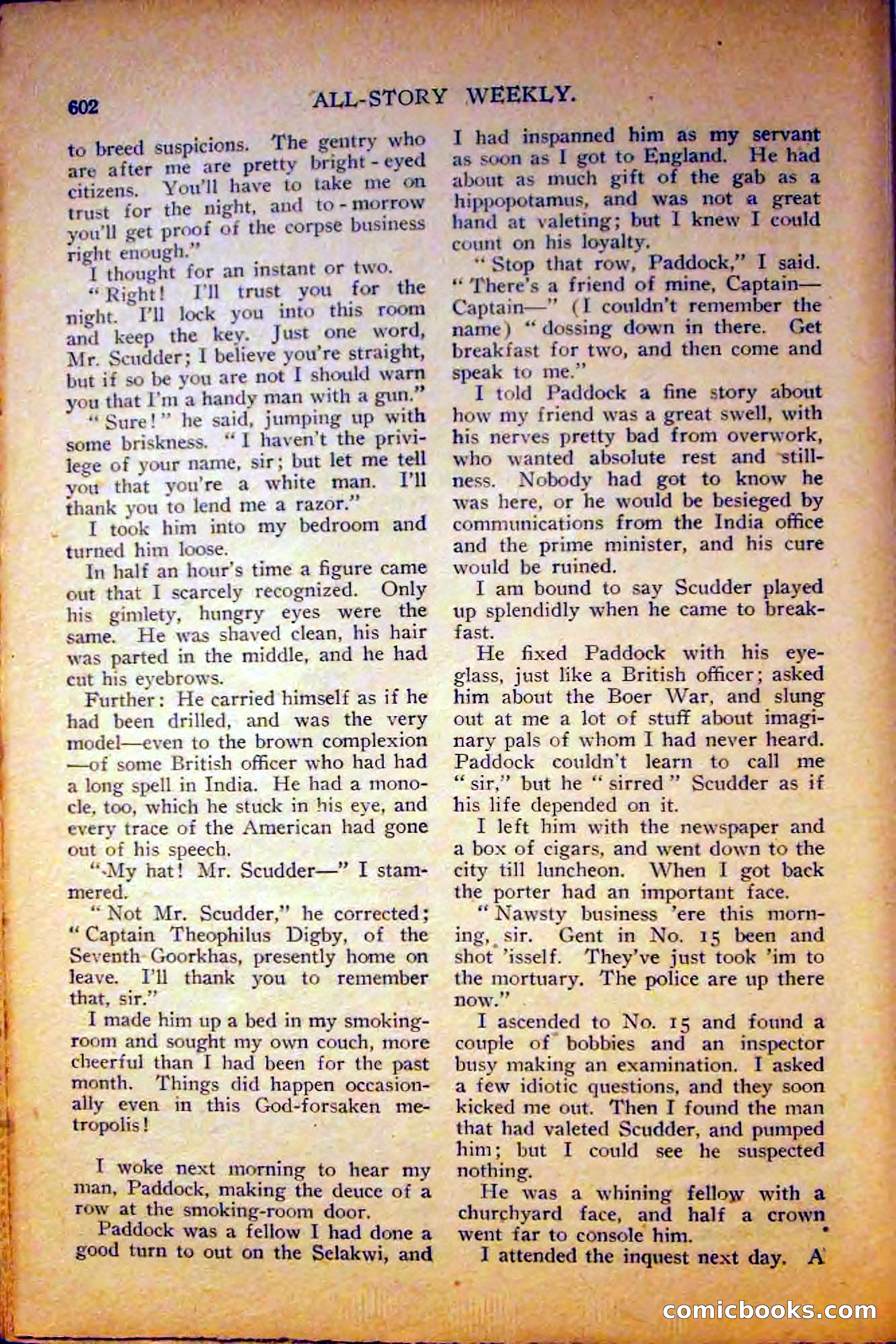 All-Story Weekly, June 5, 1915 — page 40 of 208